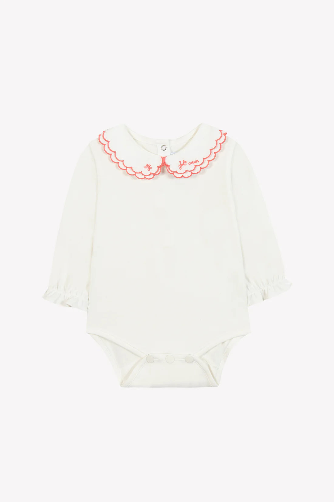 Bodysuit - Coral Trim Double Collar
