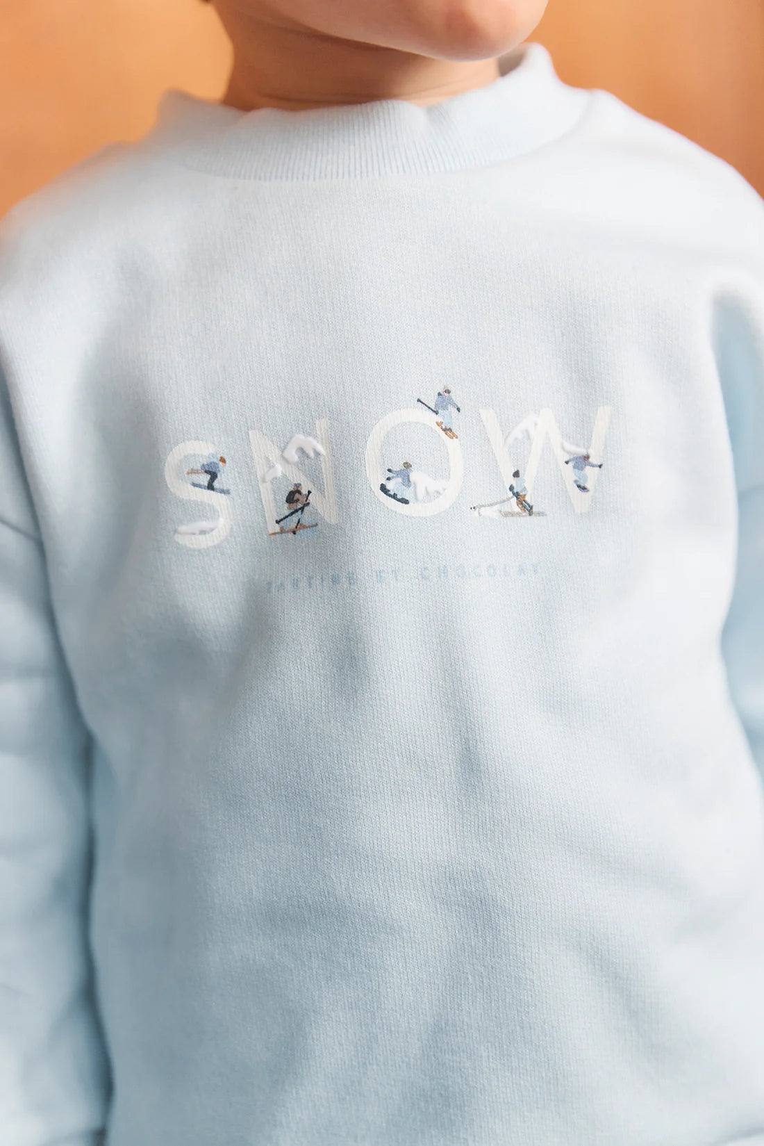 Jumper - Ice Blue Logo Sweater