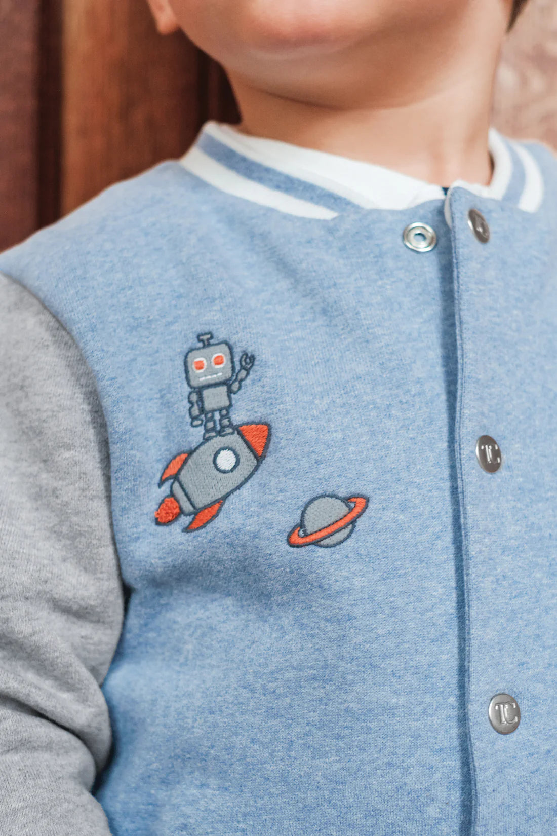 Bomberjacke – Eisblau