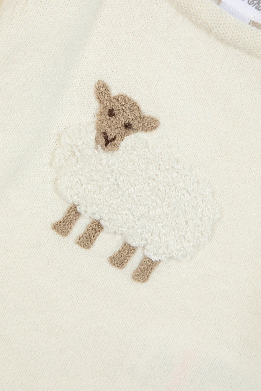 Pullover – Baumwolle/Kaschmir Schaf Elfenbein