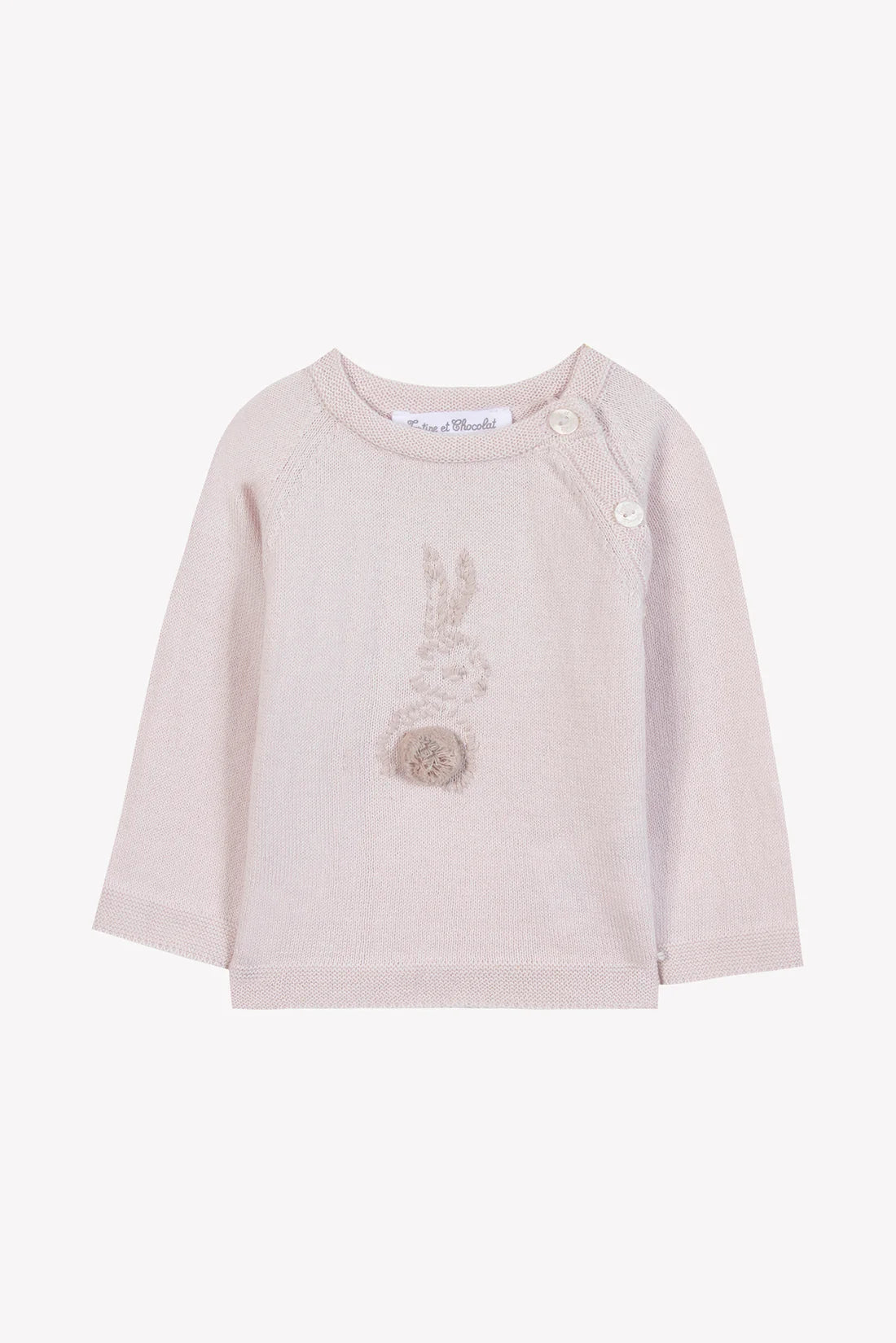Jumper - Cotton/Cashmere Bunny Pale Pink