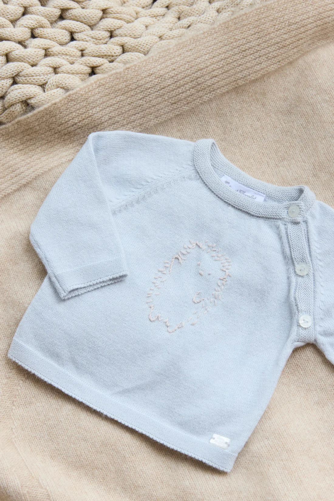 Jumper - Cotton/Cashmere Hedgehog Blue