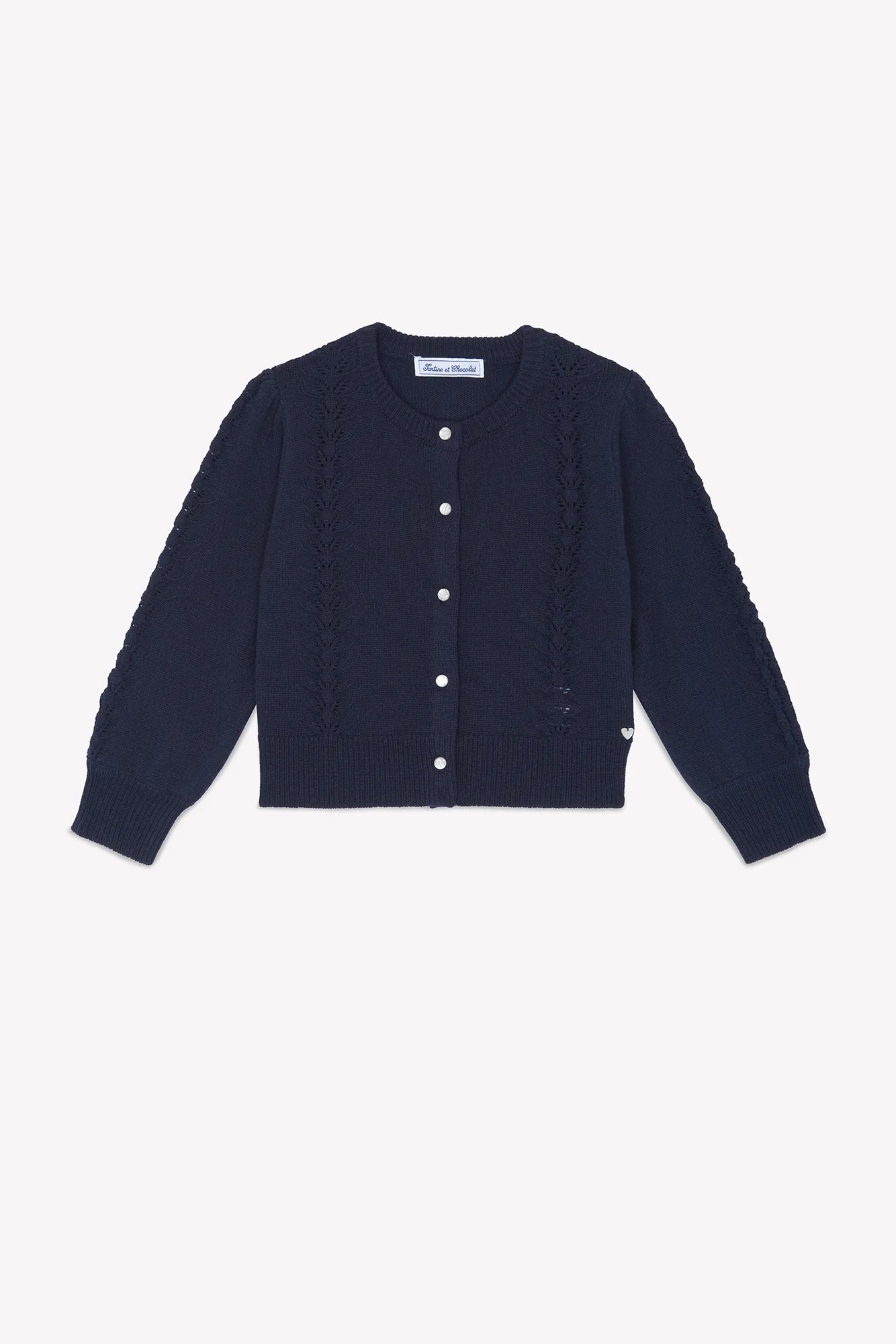 Cardigan - Navy Wool