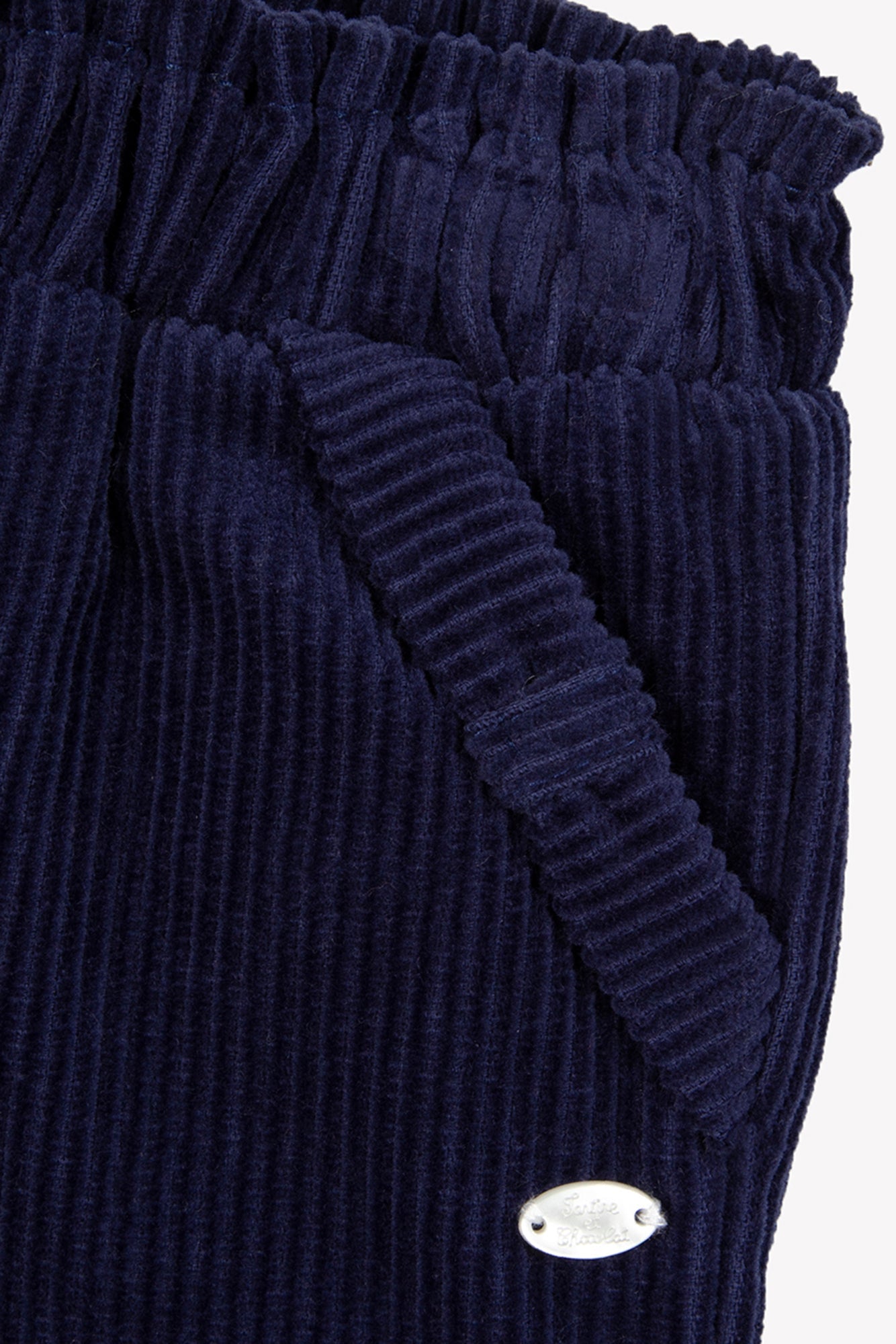 Hose – Mitternachtsfarbener Baumwollcord