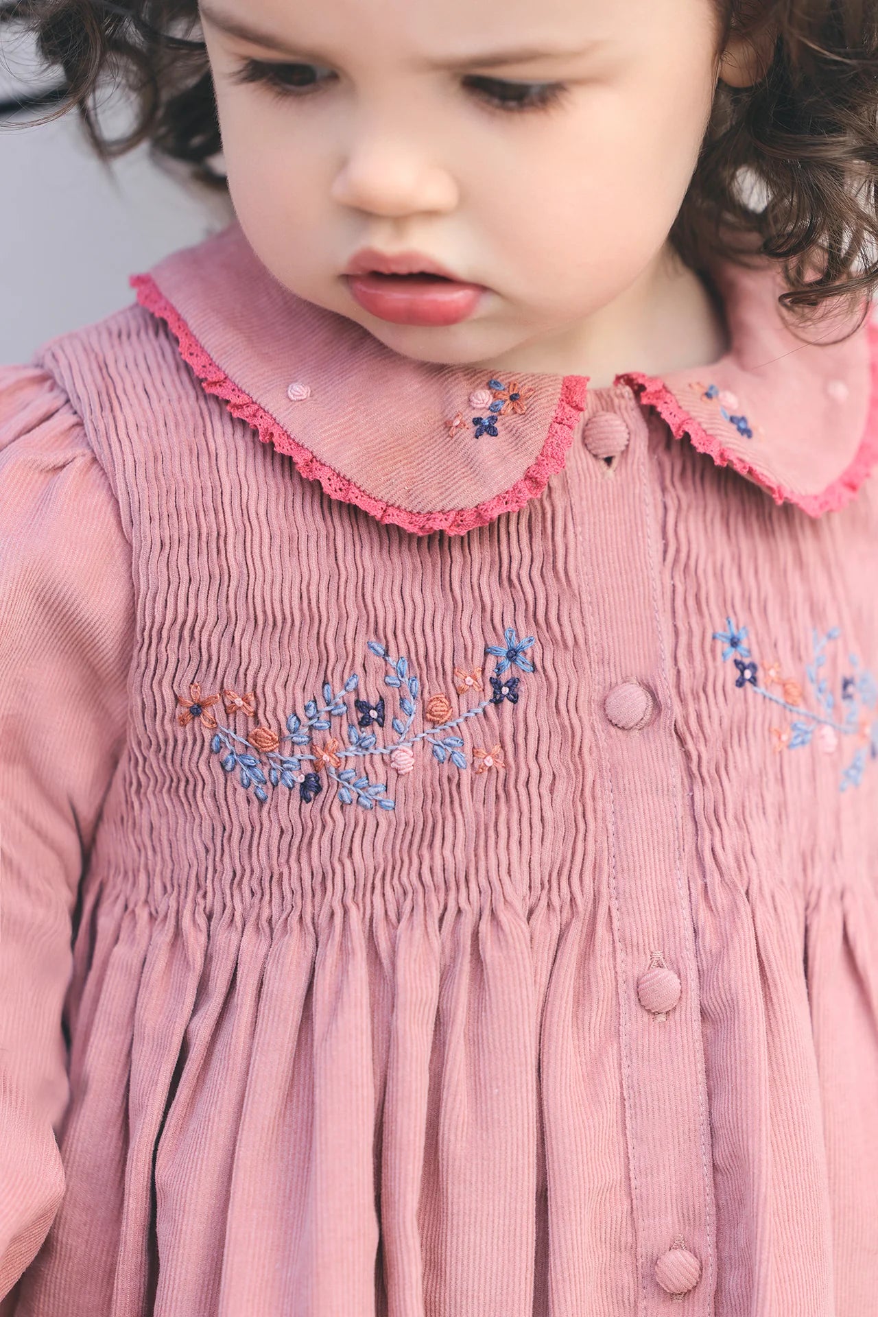 Dress - Eglantine Pink Corduroy