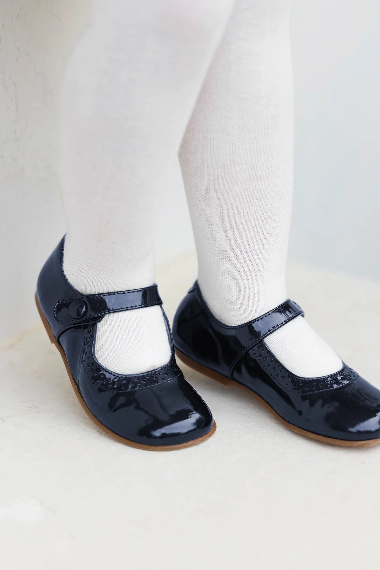Schuhe – Lack-Mary-Jane in Marineblau