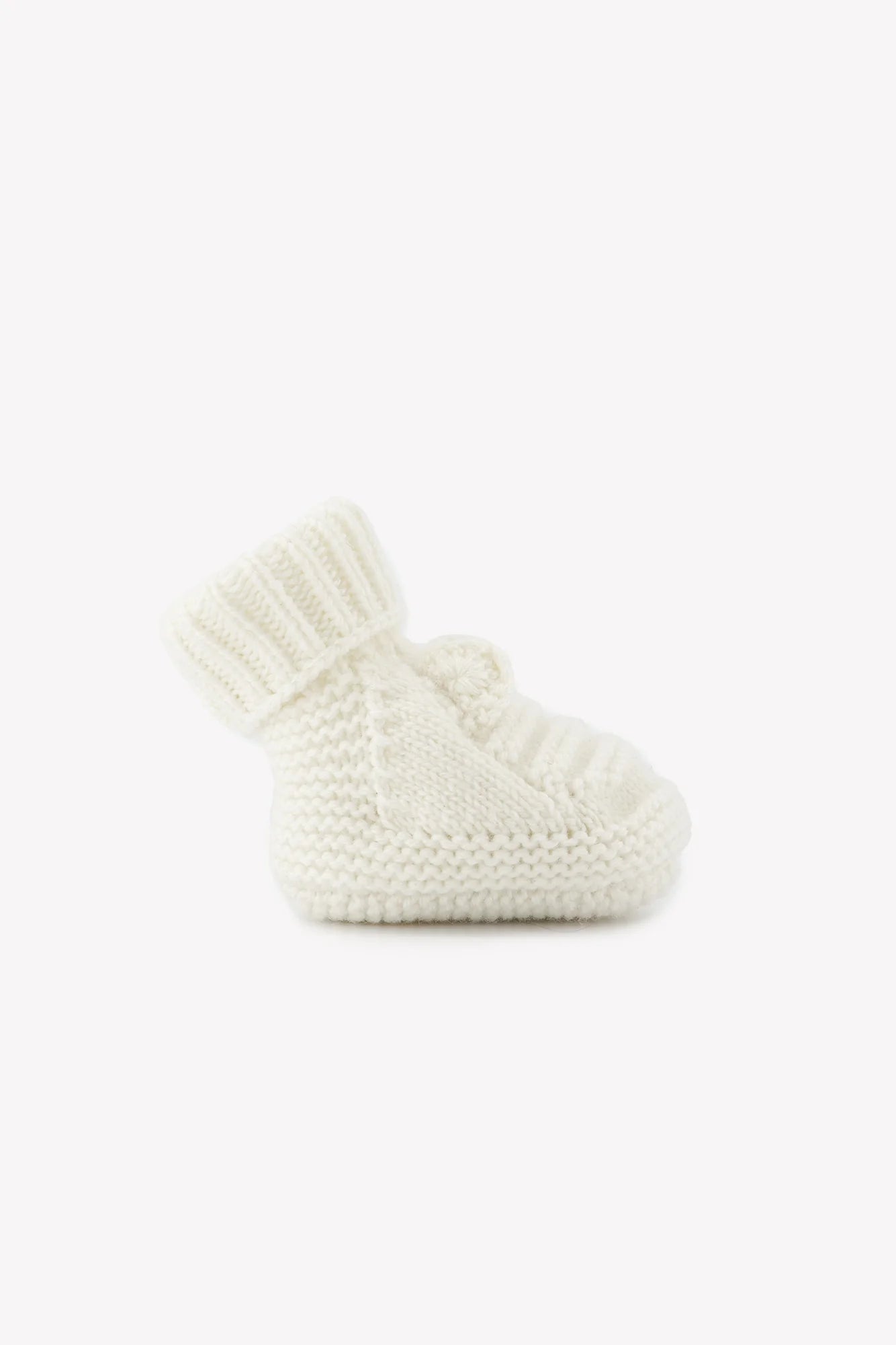 Booties - Ribbed Ears Ivory