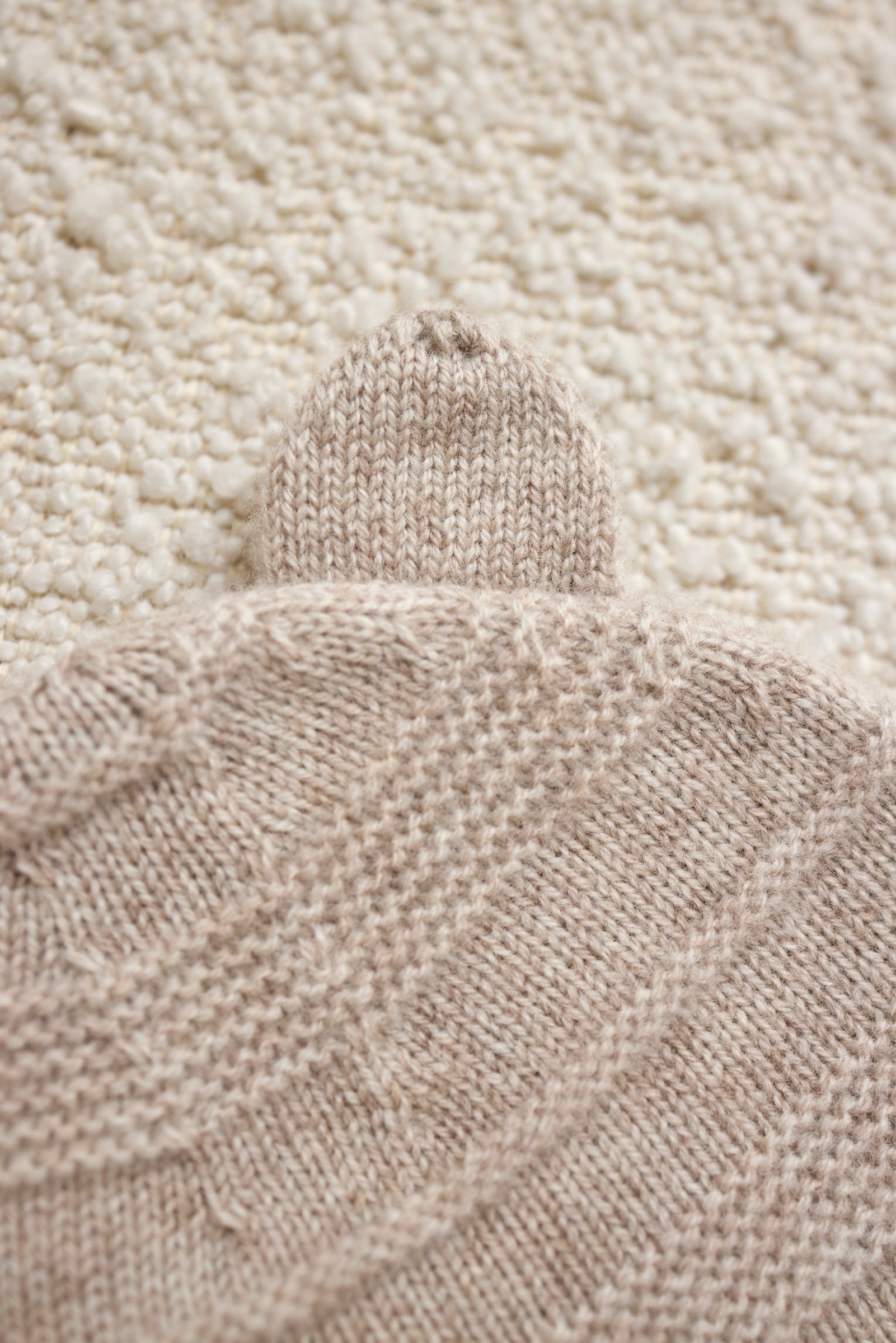 Baby-Mütze - Bärenohren aus Feinstrick