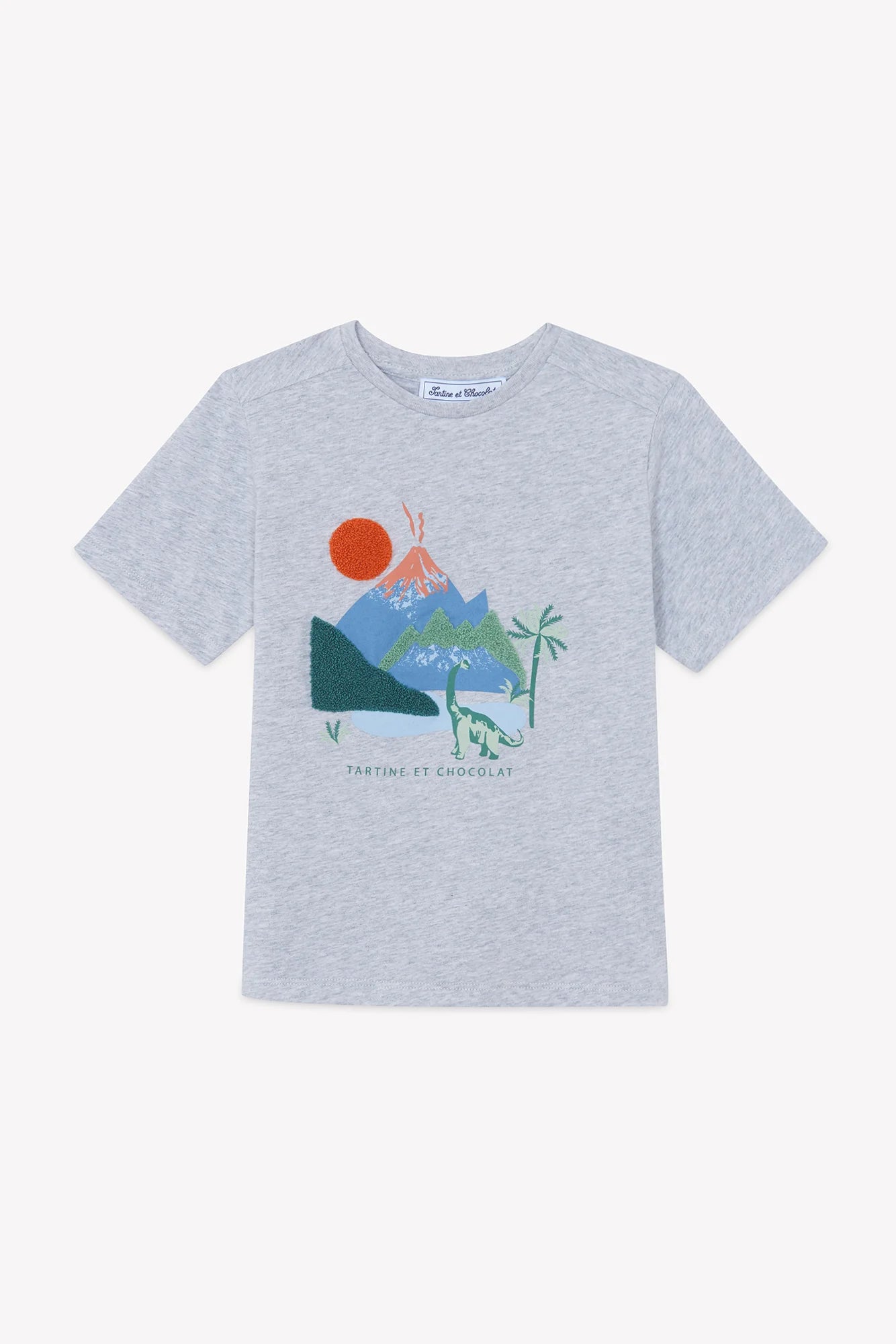 T-Shirt - Heather Grey Explorer Illustration
