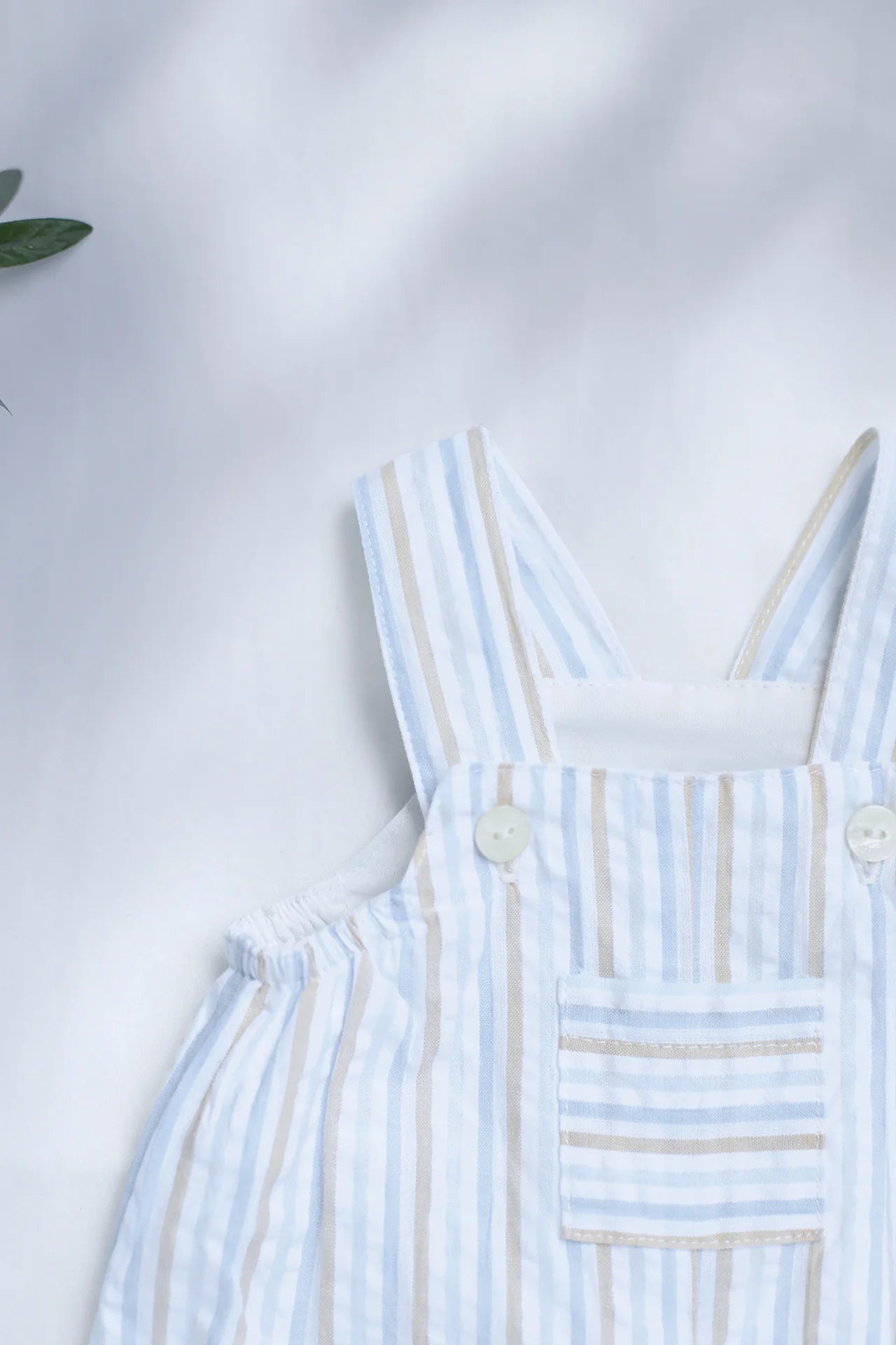 Dungarees - Blue Stripes