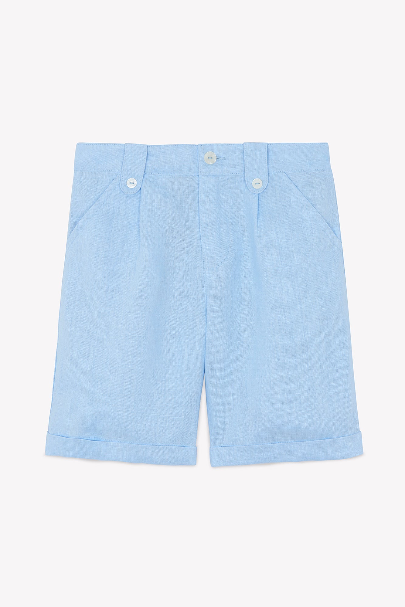 Shorts – Wolkenblau Leinen Festliche Kleidung