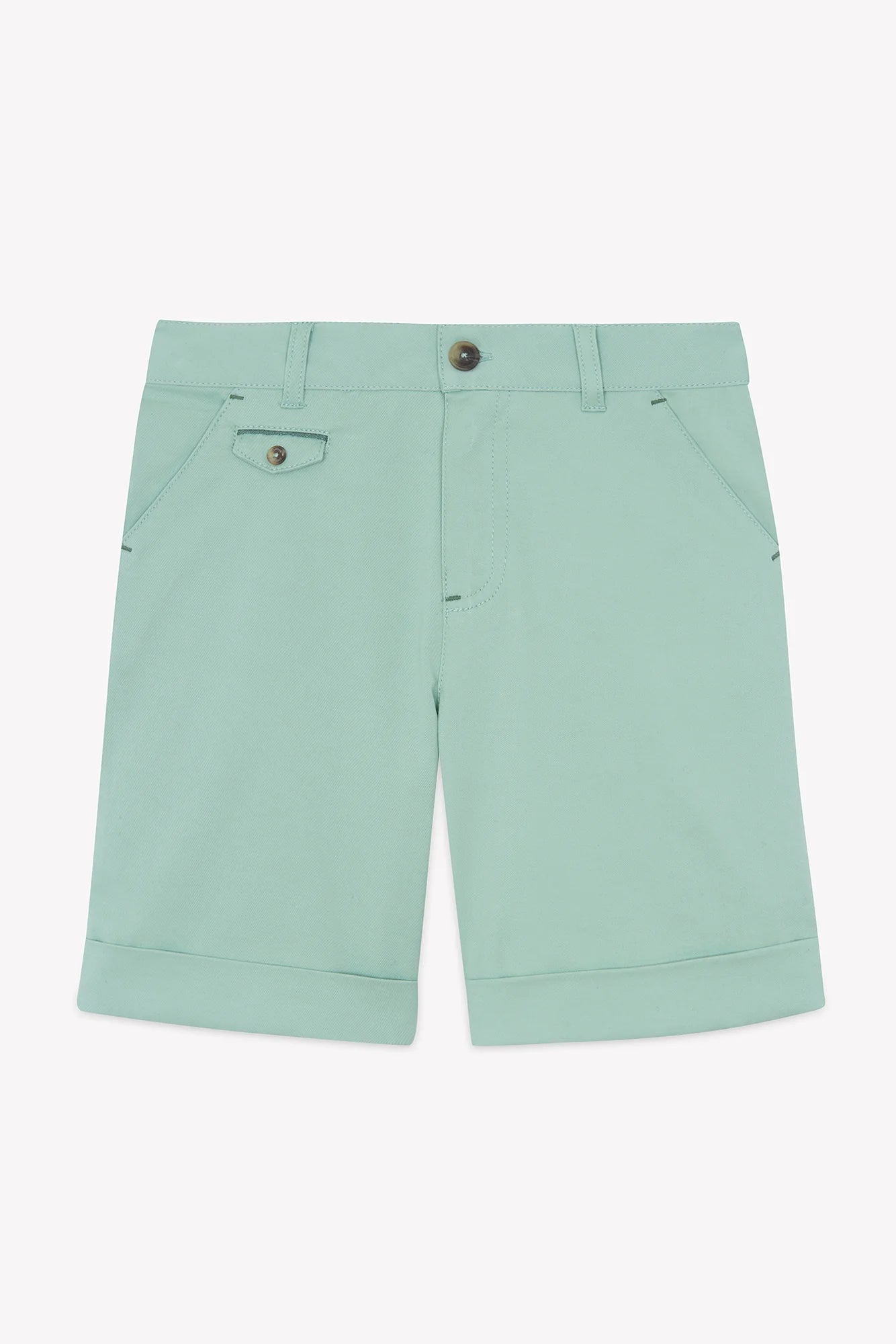 Shorts - Salbeigrün Baumwolle