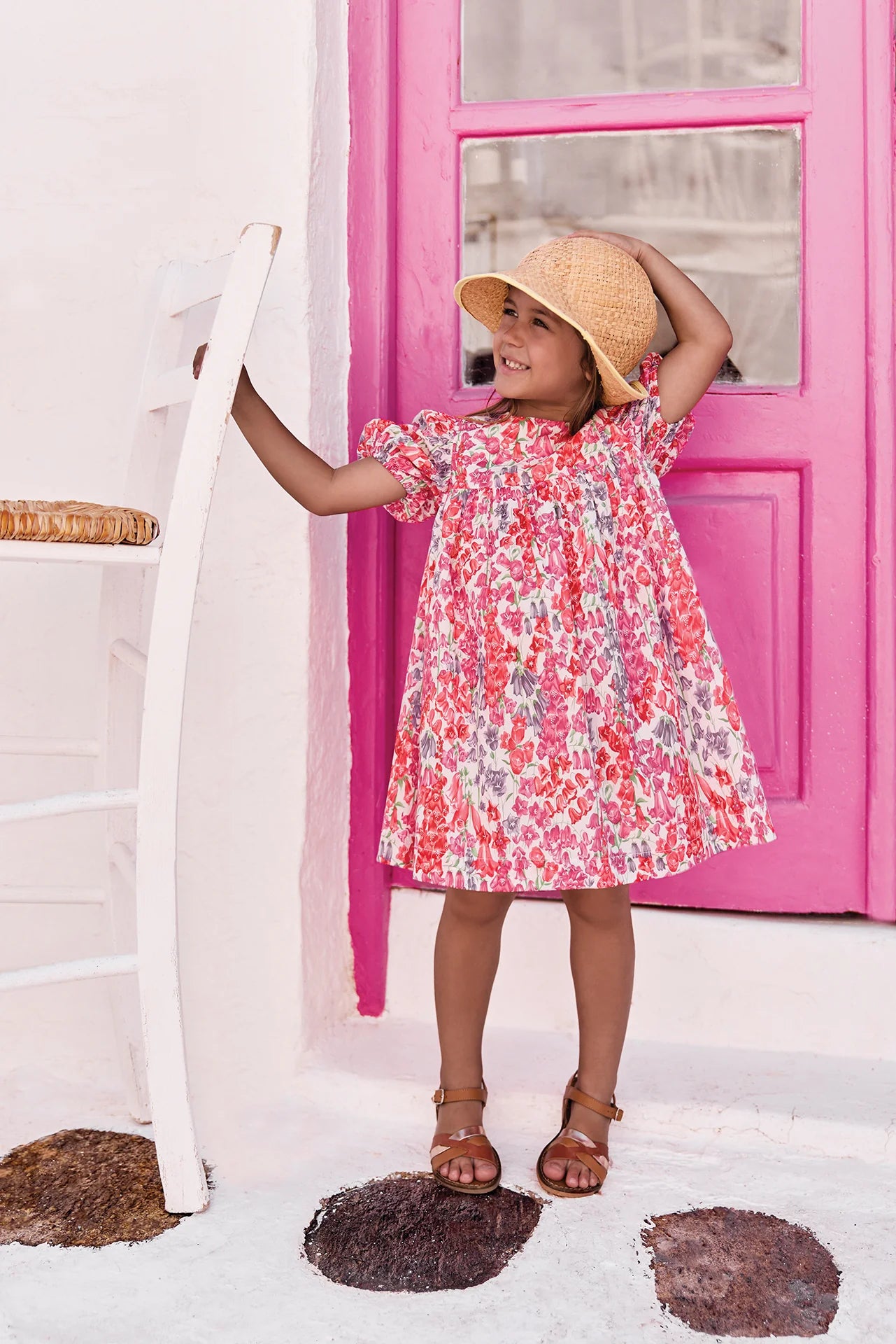Kleid – rosa Liberty-Muster
