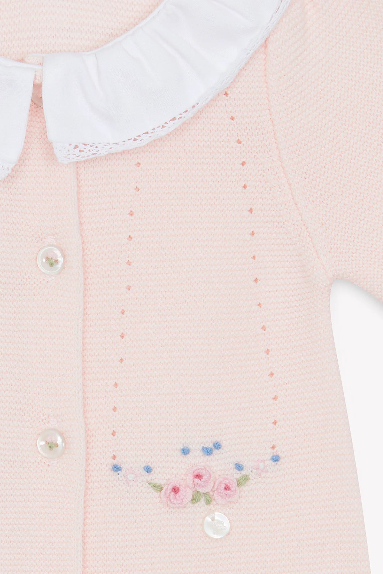 Langer Overall - Rosa Baumwollblume