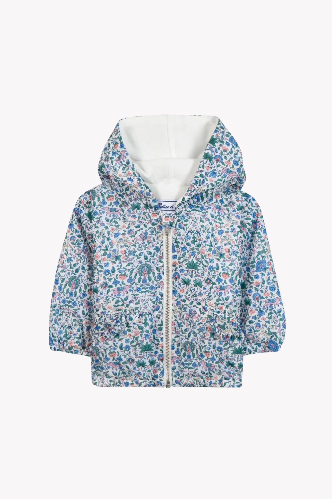 Windbreaker – Marineblau mit Liberty-Druckstoff