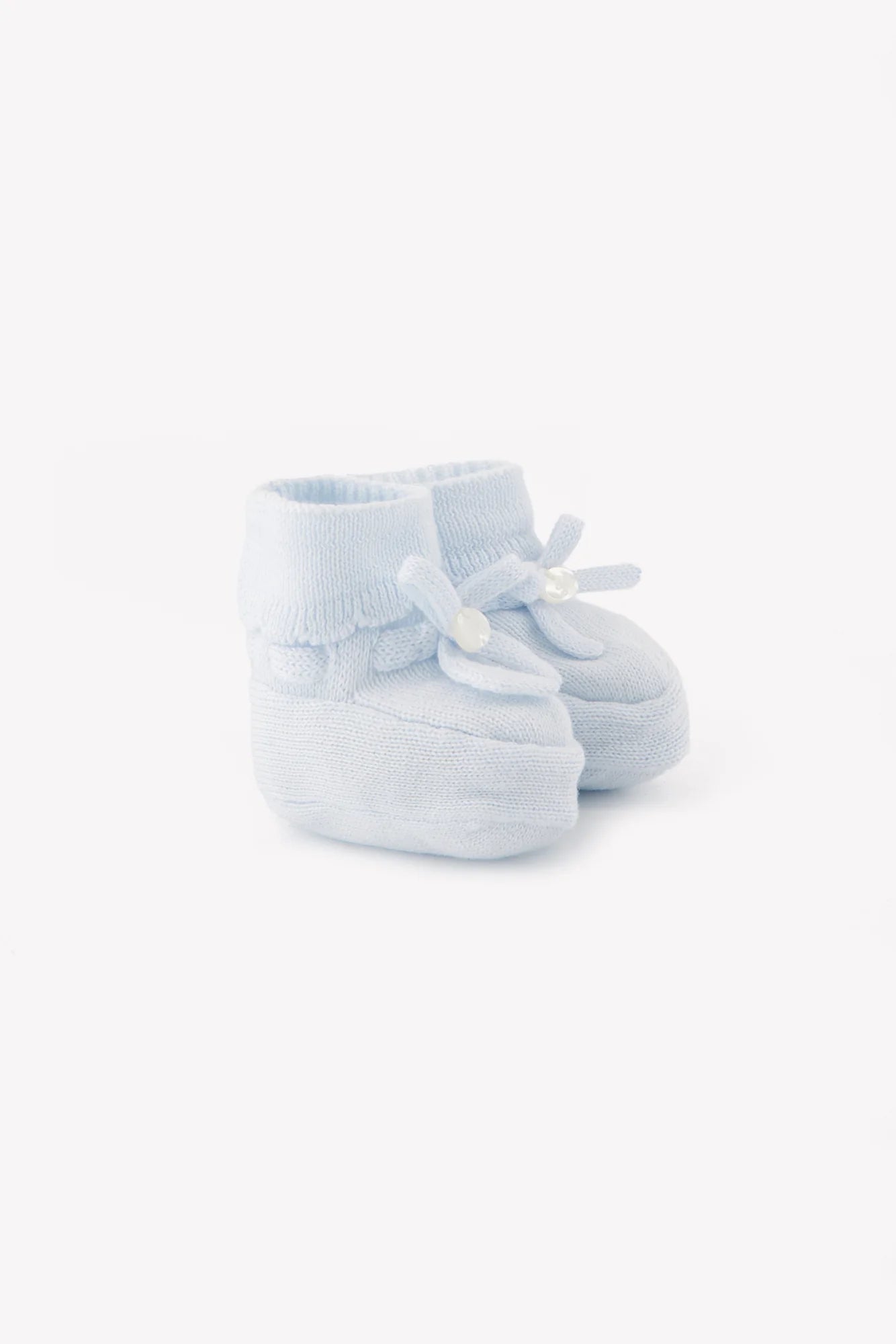 Stoppersocken - Himmelblaue Baumwollschleife