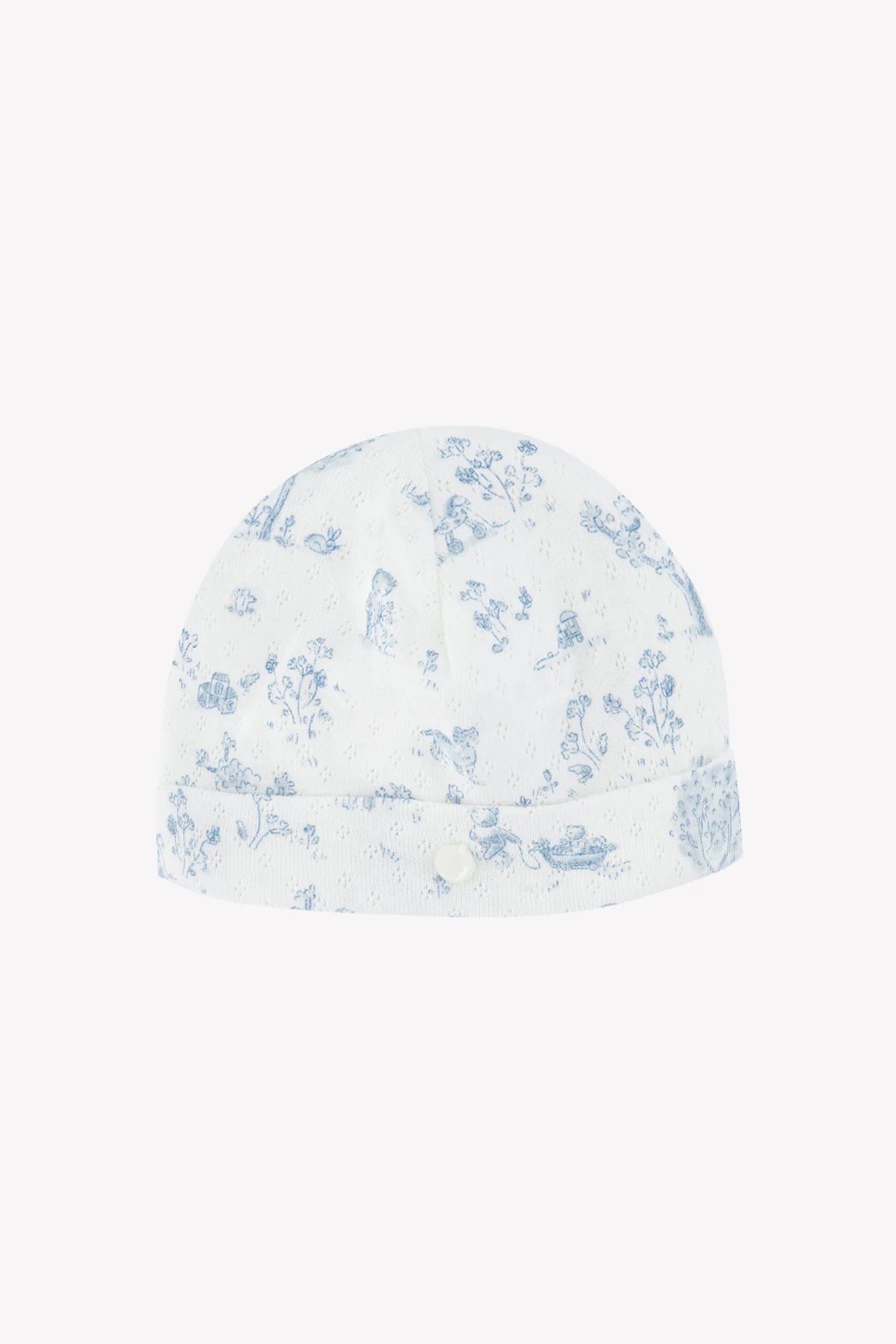 Beanie - Sky Blue Fantasy Garden Design