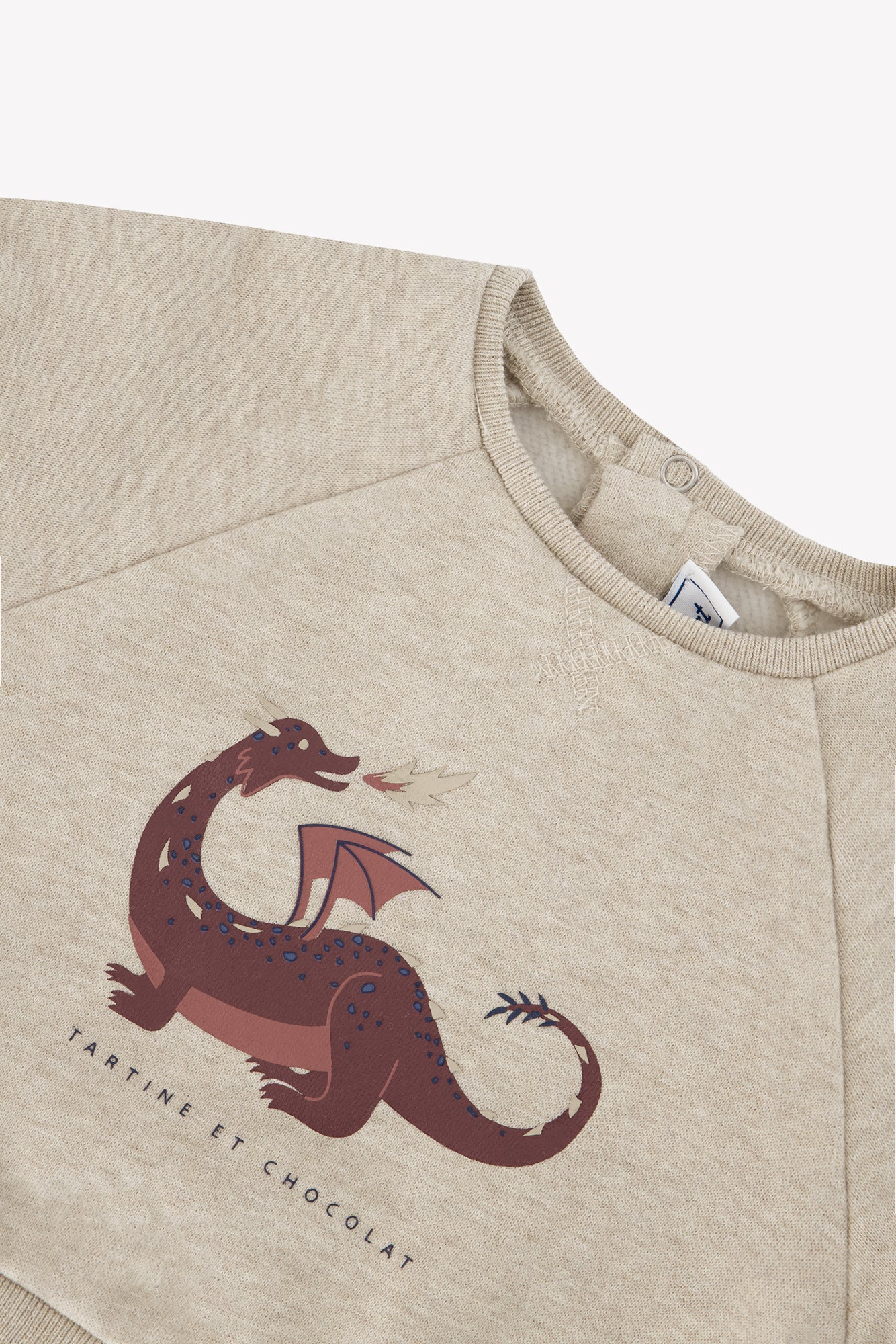 Sweat - Baby Petit Knight Mottled sand / 2Y