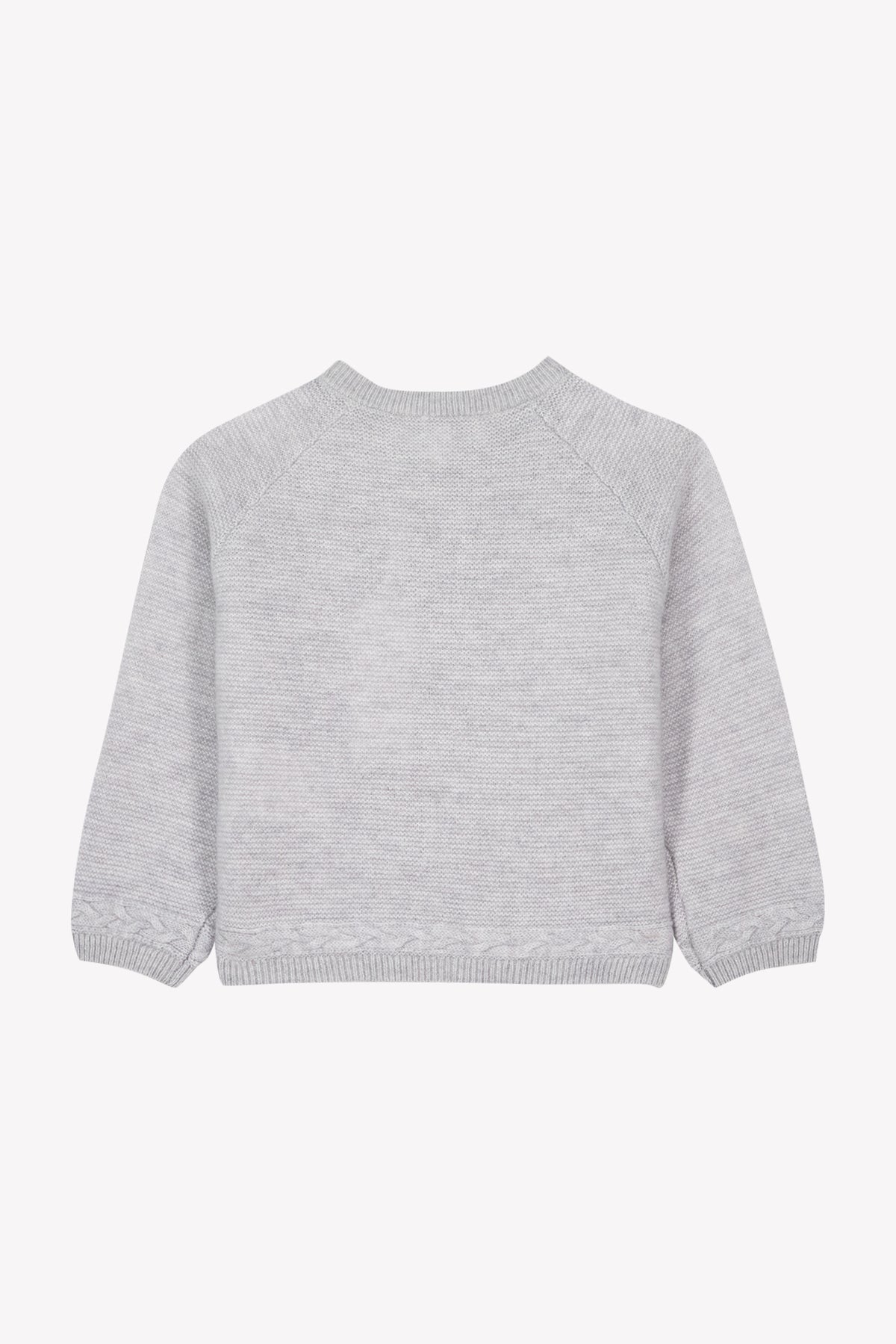 Cardigan - Boy's Layette Light heather gray / 6M