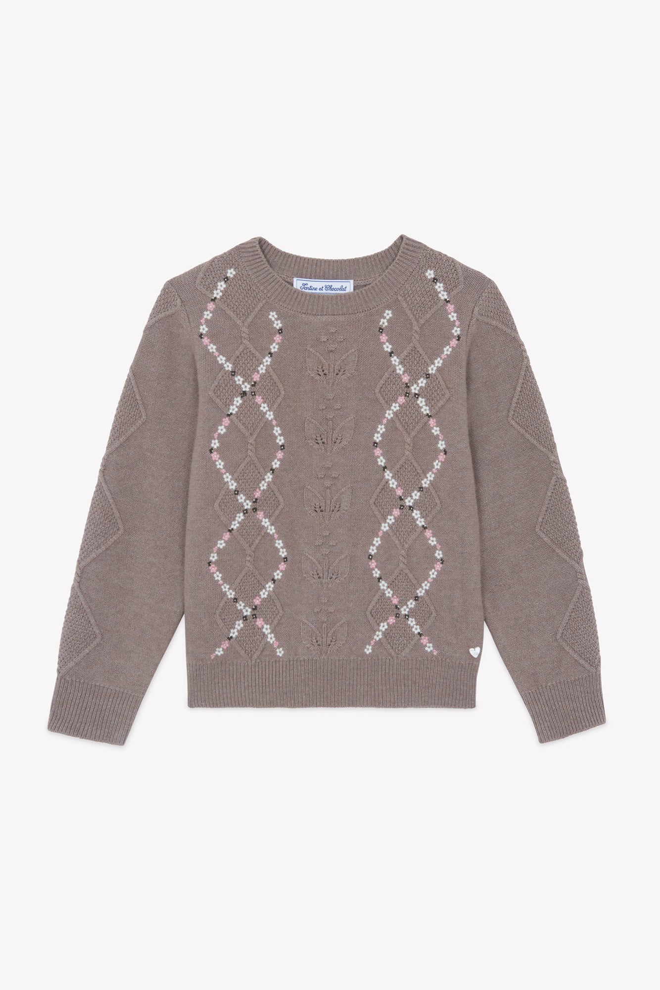 Sweater - Paris, My Love Mottled chestnut / 5Y