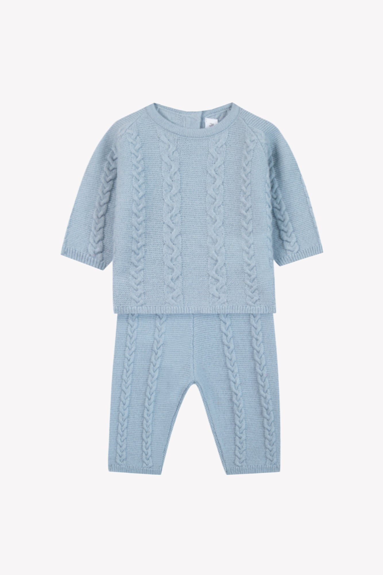 Long Set - Boy's Layette Ice blue / 3M