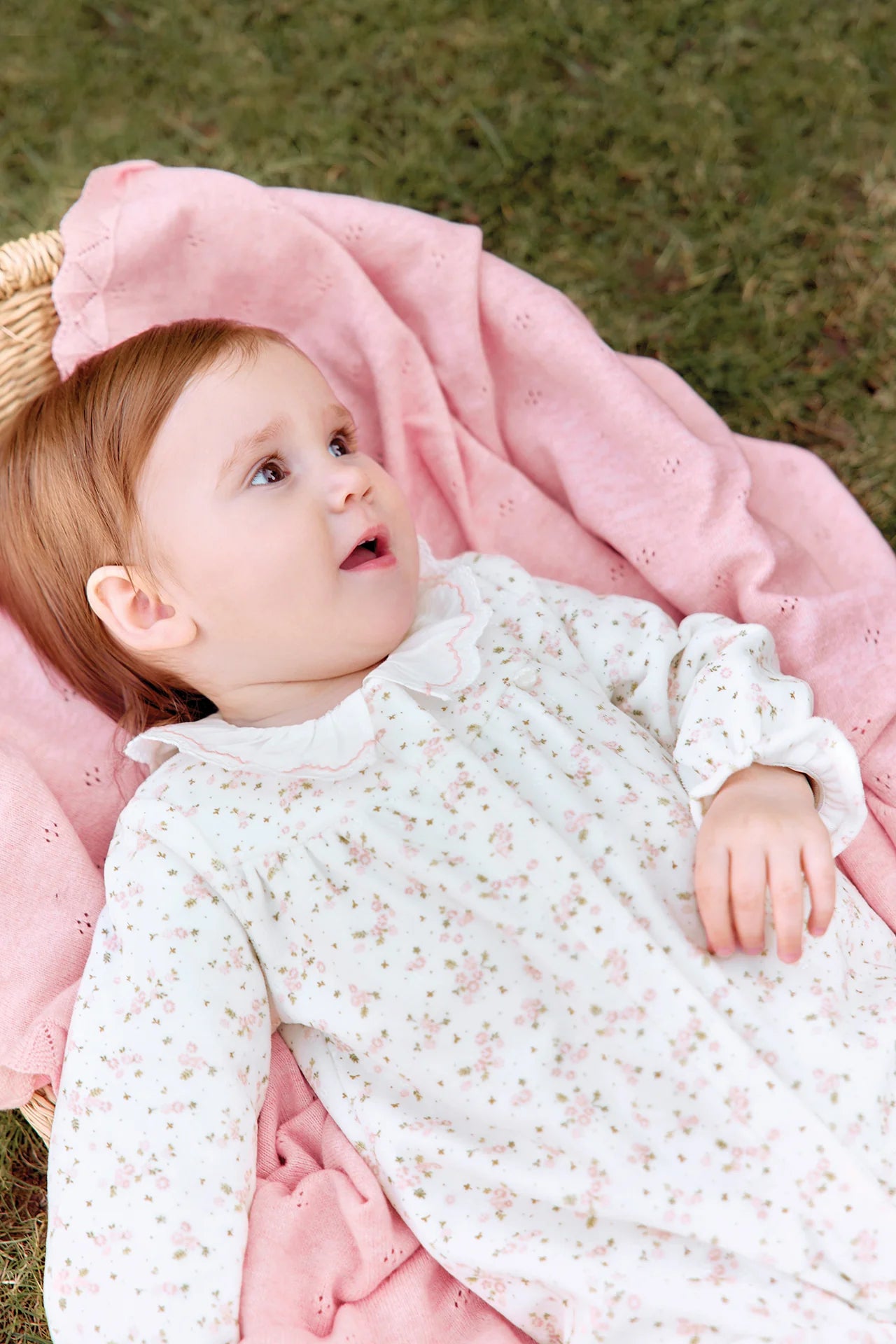 Babygrows - Ecru Ruffled Flowers