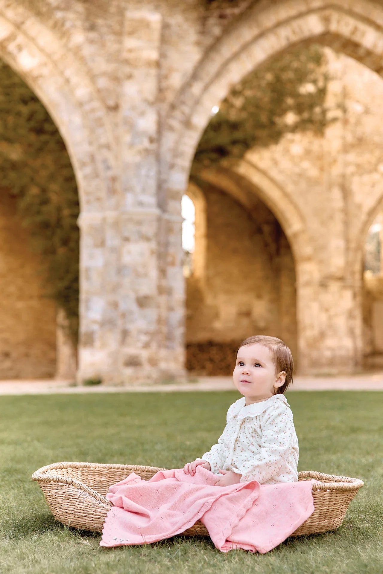 Babygrows - Ecru Ruffled Flowers