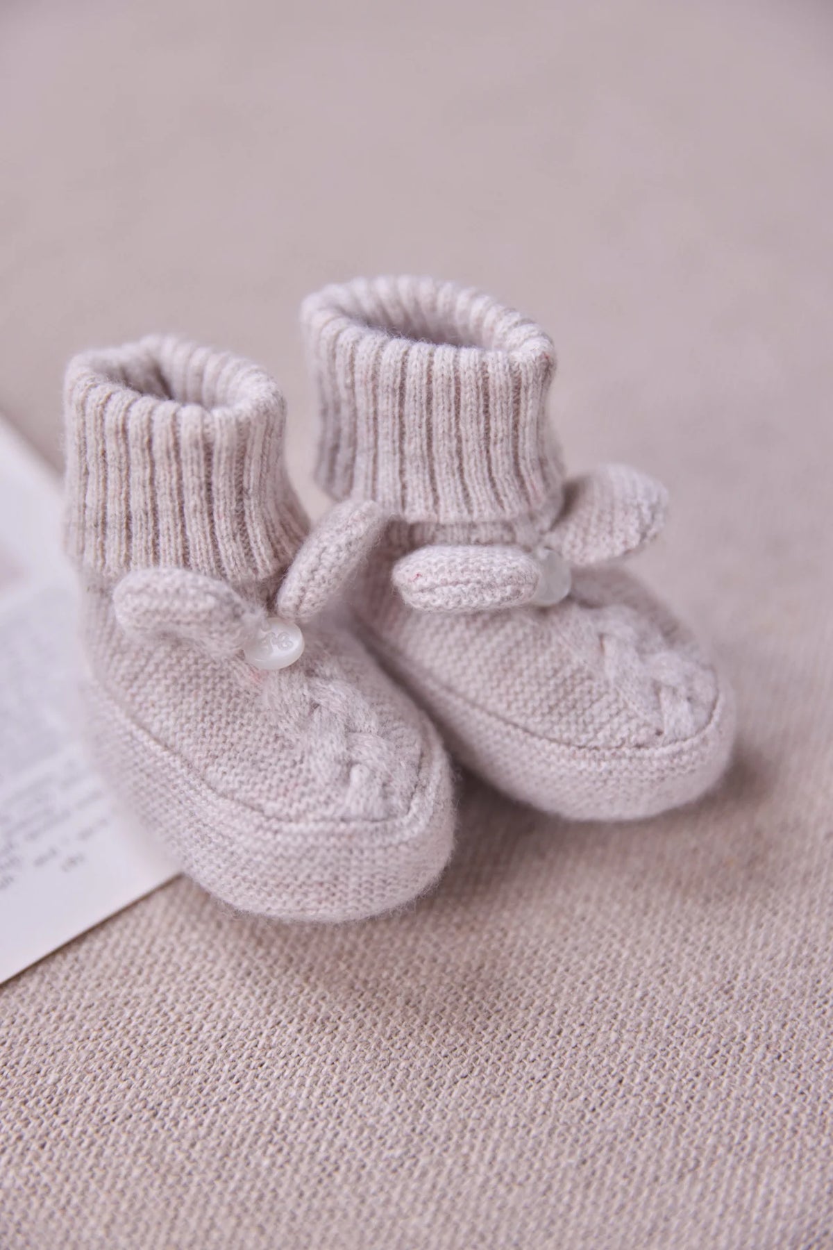 Booties - Heather Beige - Over The Moon