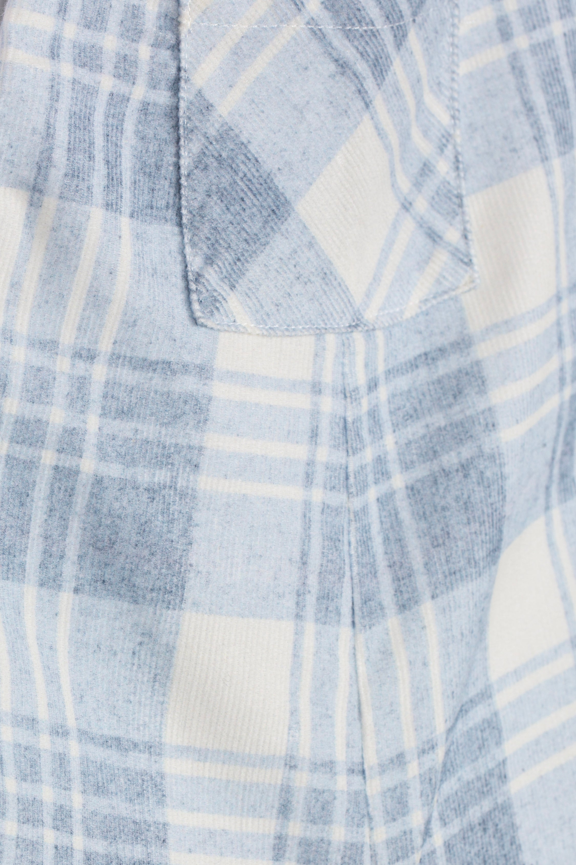 Dungarees - Pale Blue Check Corduroy