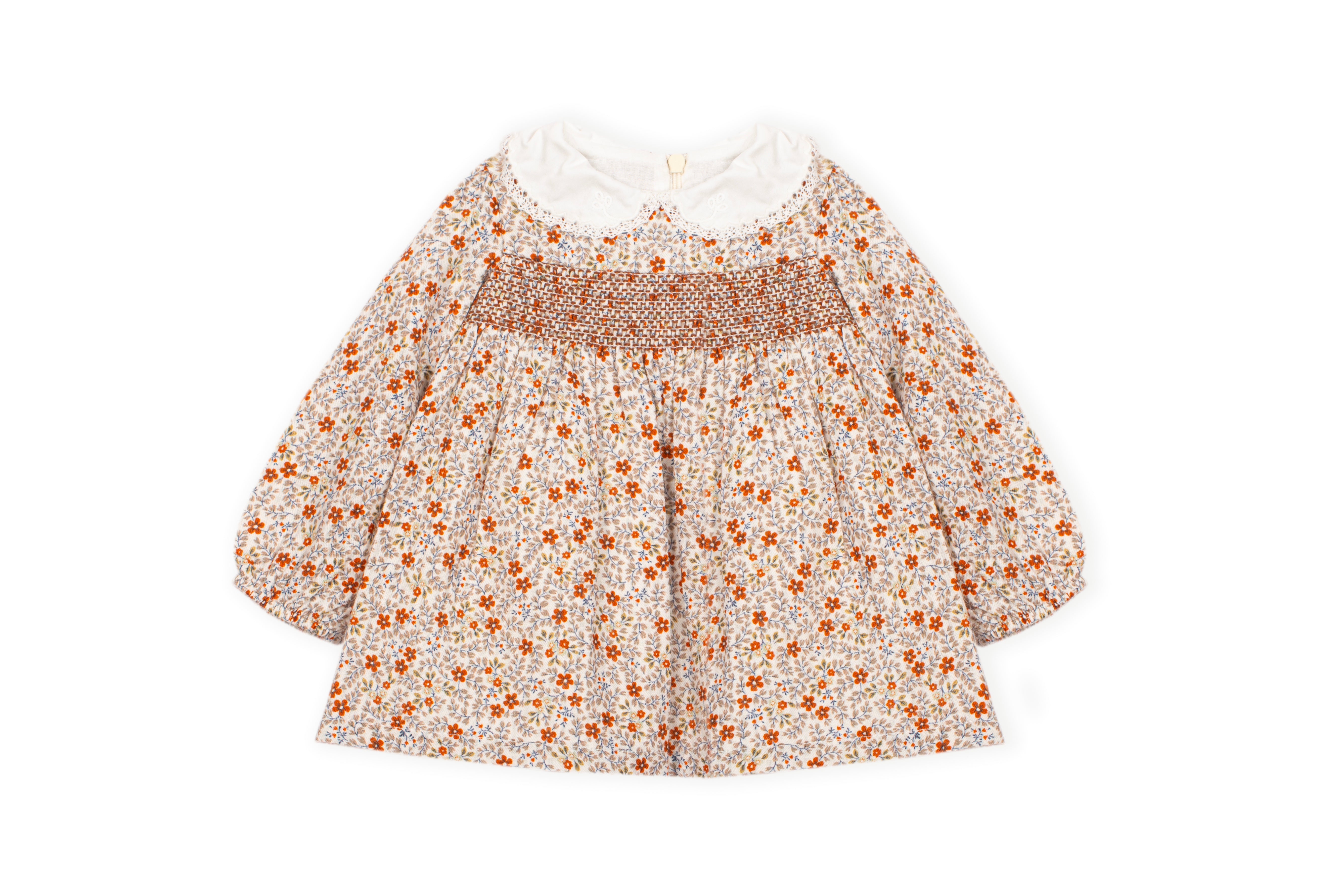 Dress - Rusty Floral Smocked