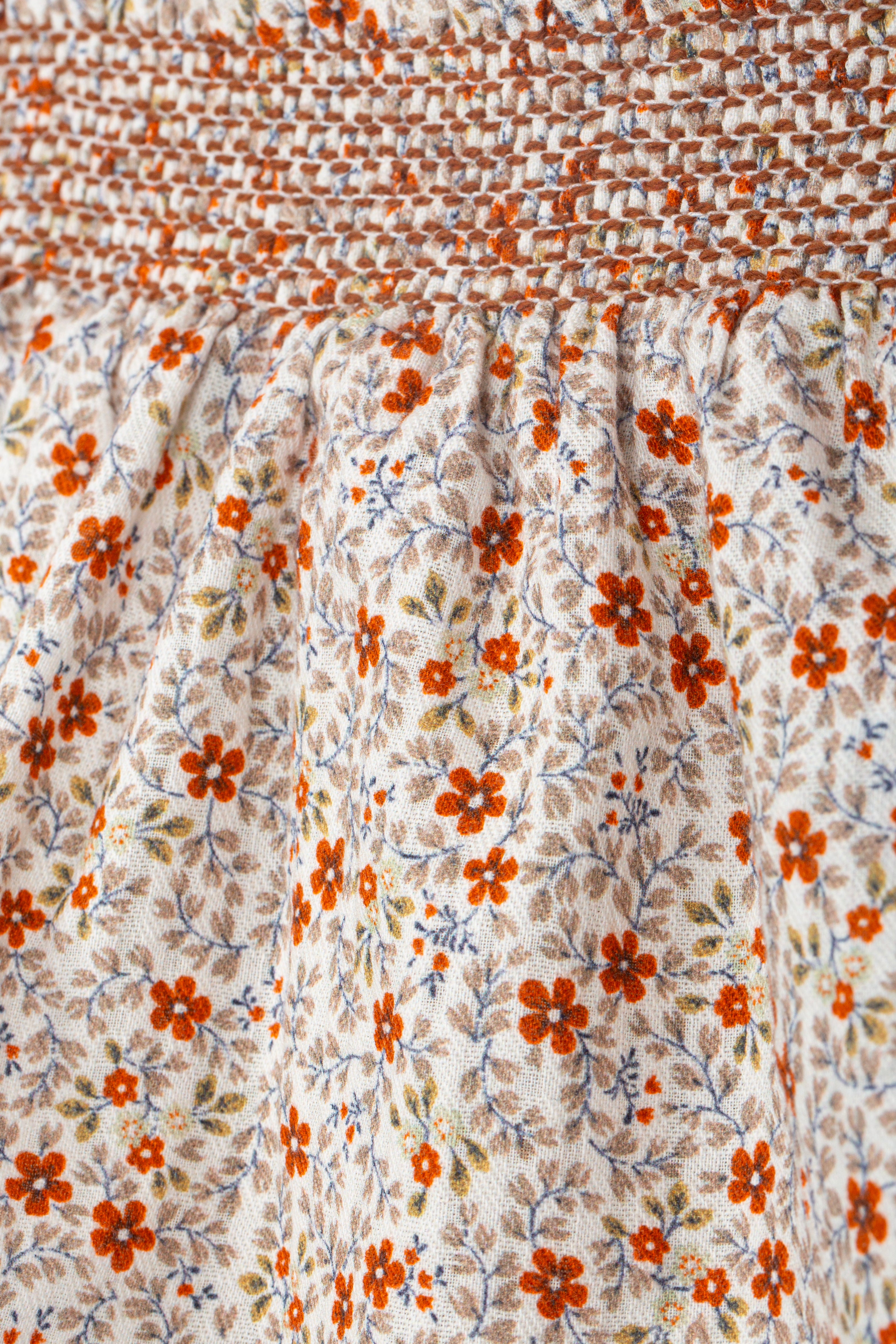 Dress - Rusty Floral Smocked