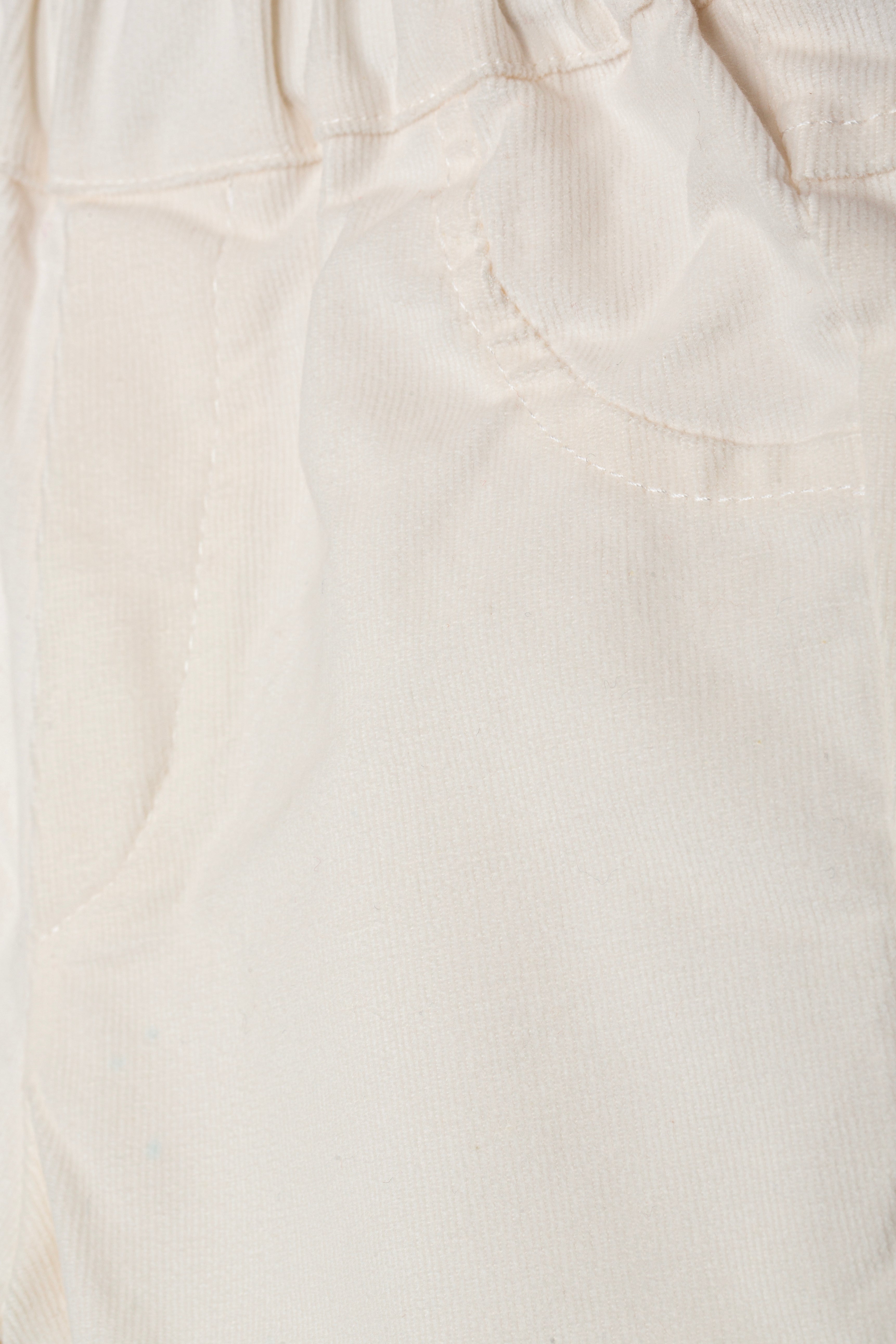 Trousers - Ivory Corduroy Crú