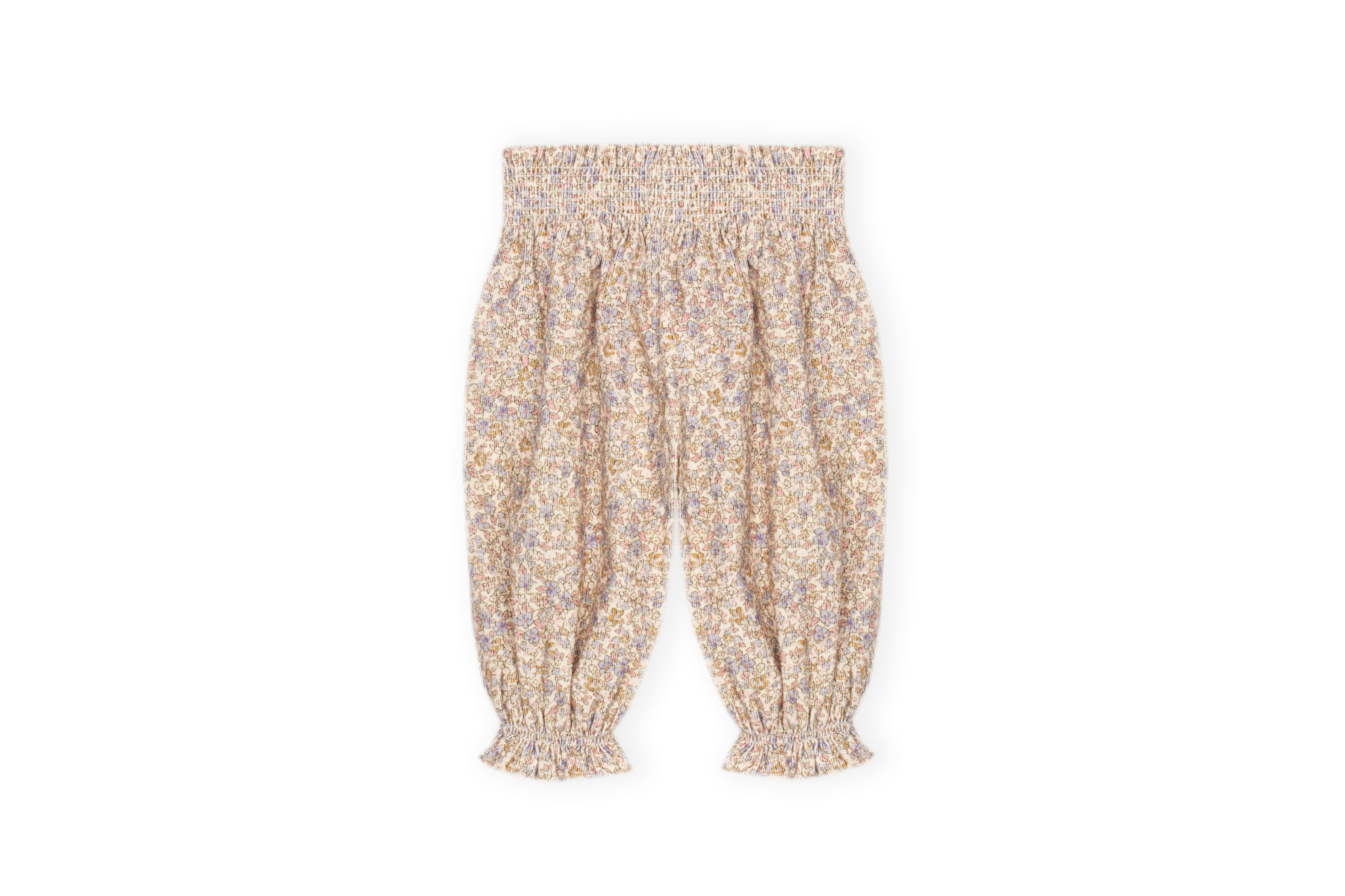 Trousers - Corduroy Floral Trousers