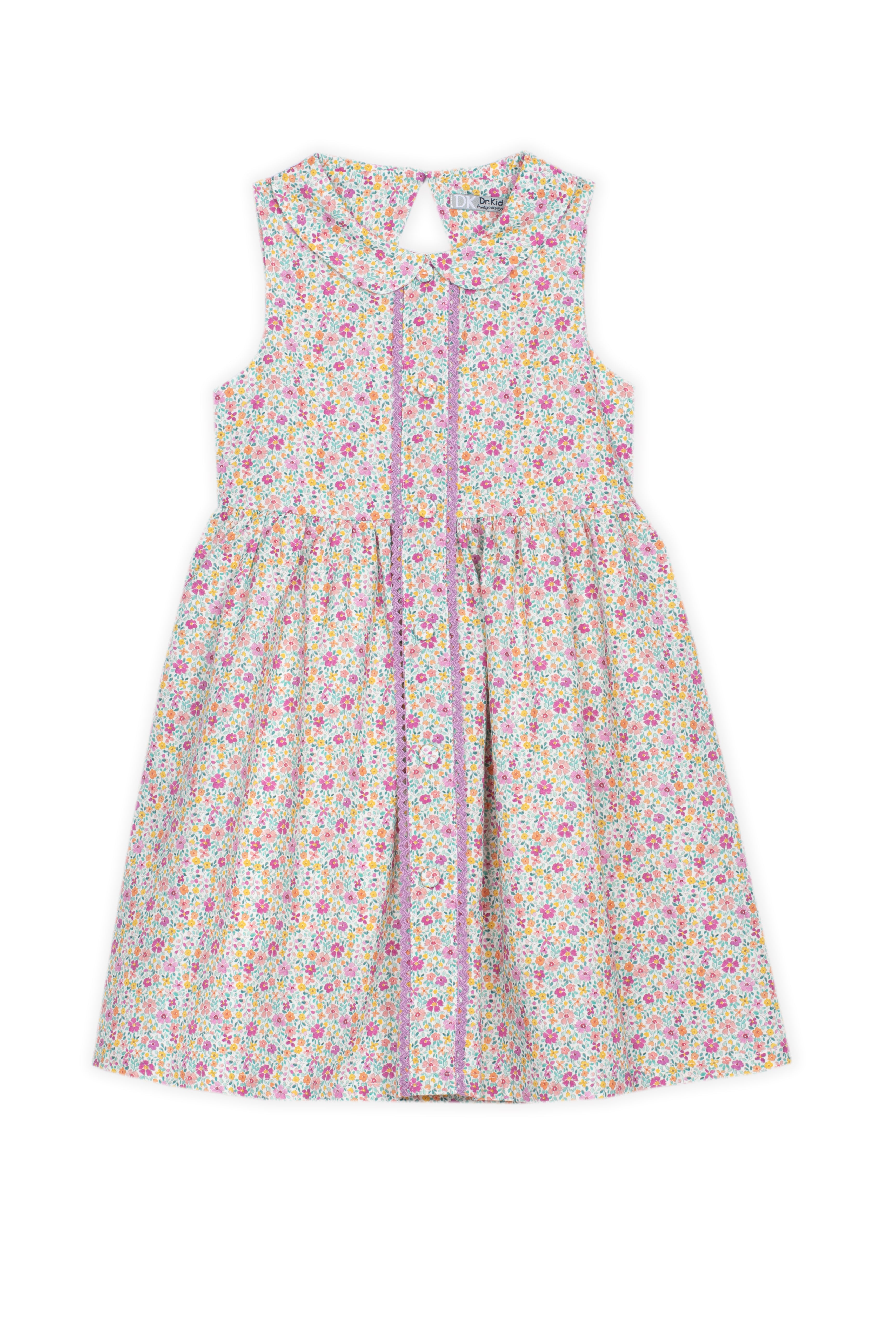 Kleid – lila/gelbes Blumenmuster Jelly