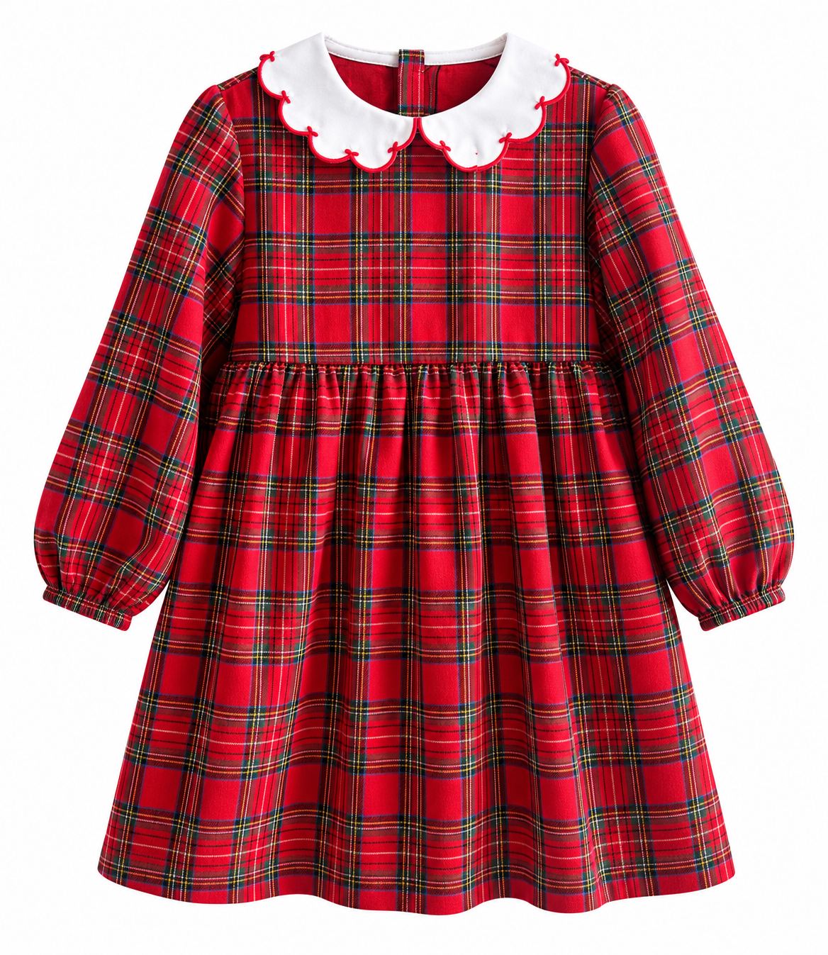 Dress - Celeste Red Tartan Check Tulle