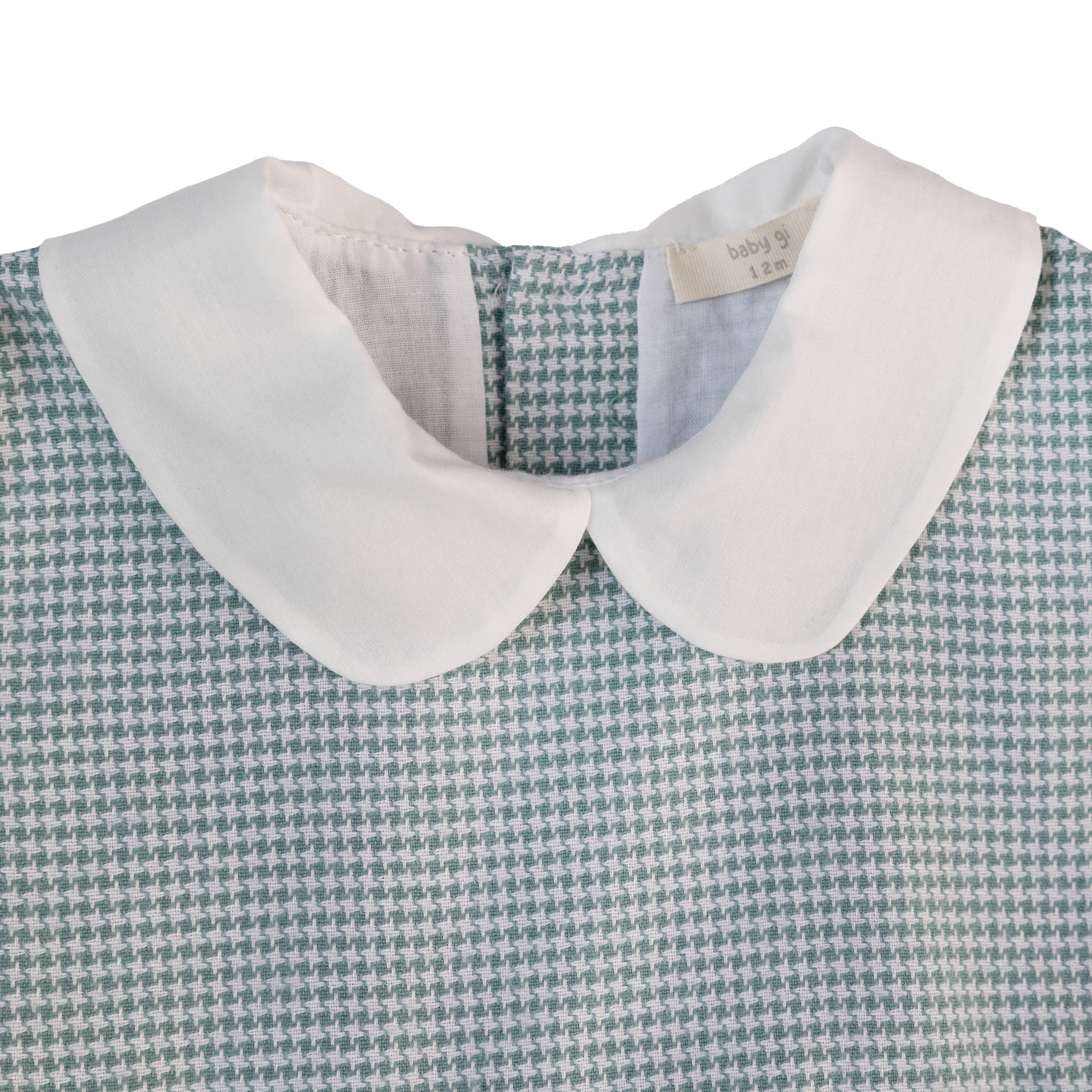 Dress - Pale Green Puppy Tooth Dress