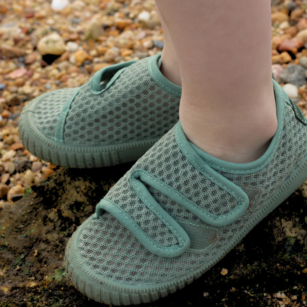 Spielschuhe | Recyceltes Mesh - Farn