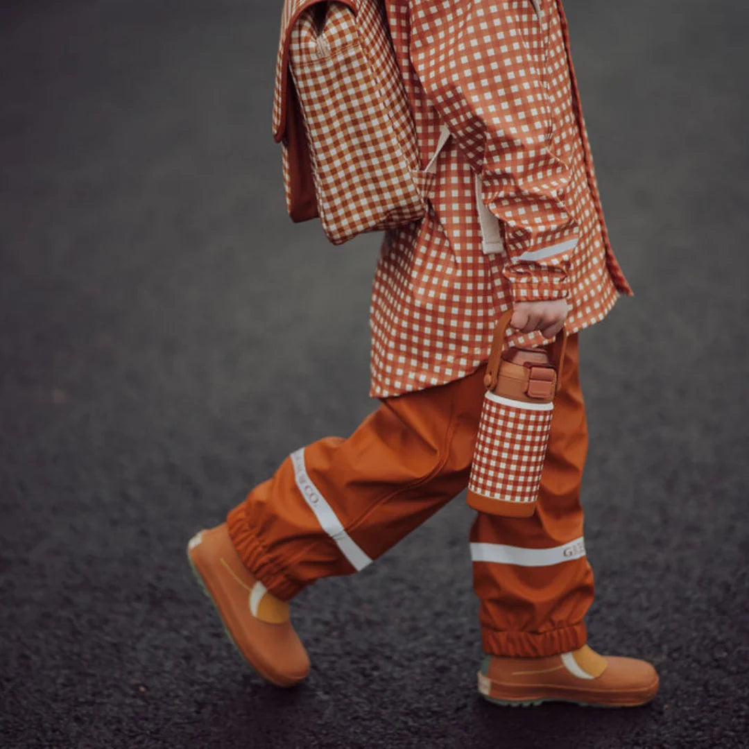 Fishtail Rain Jacket - Sienna Gingham