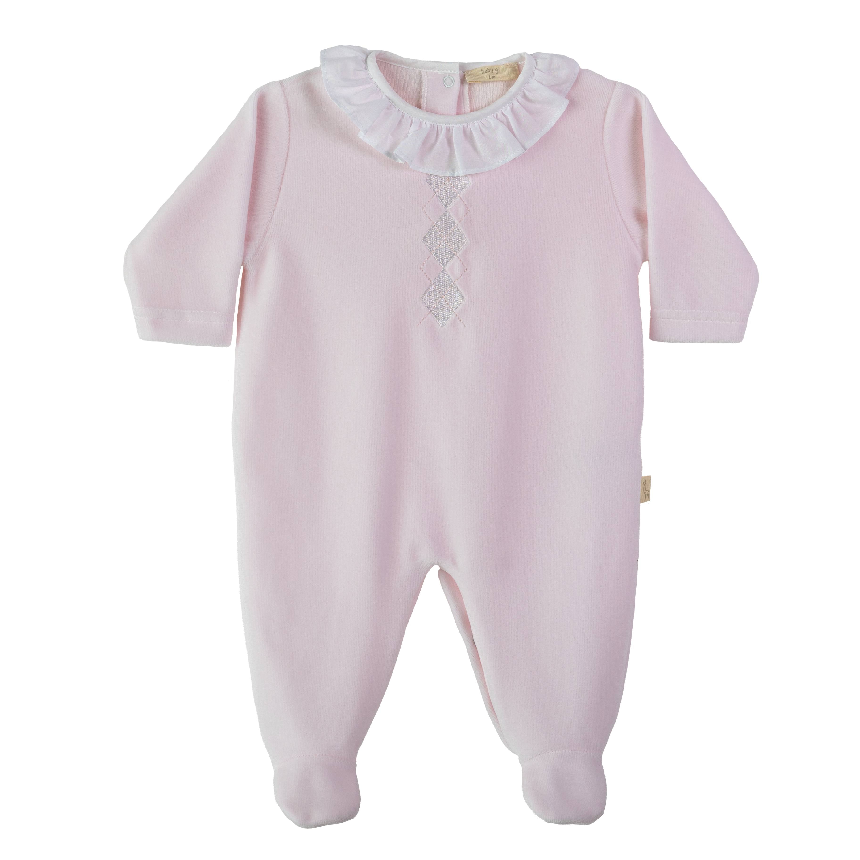 Strampler – Pinkfarbener Harlekin