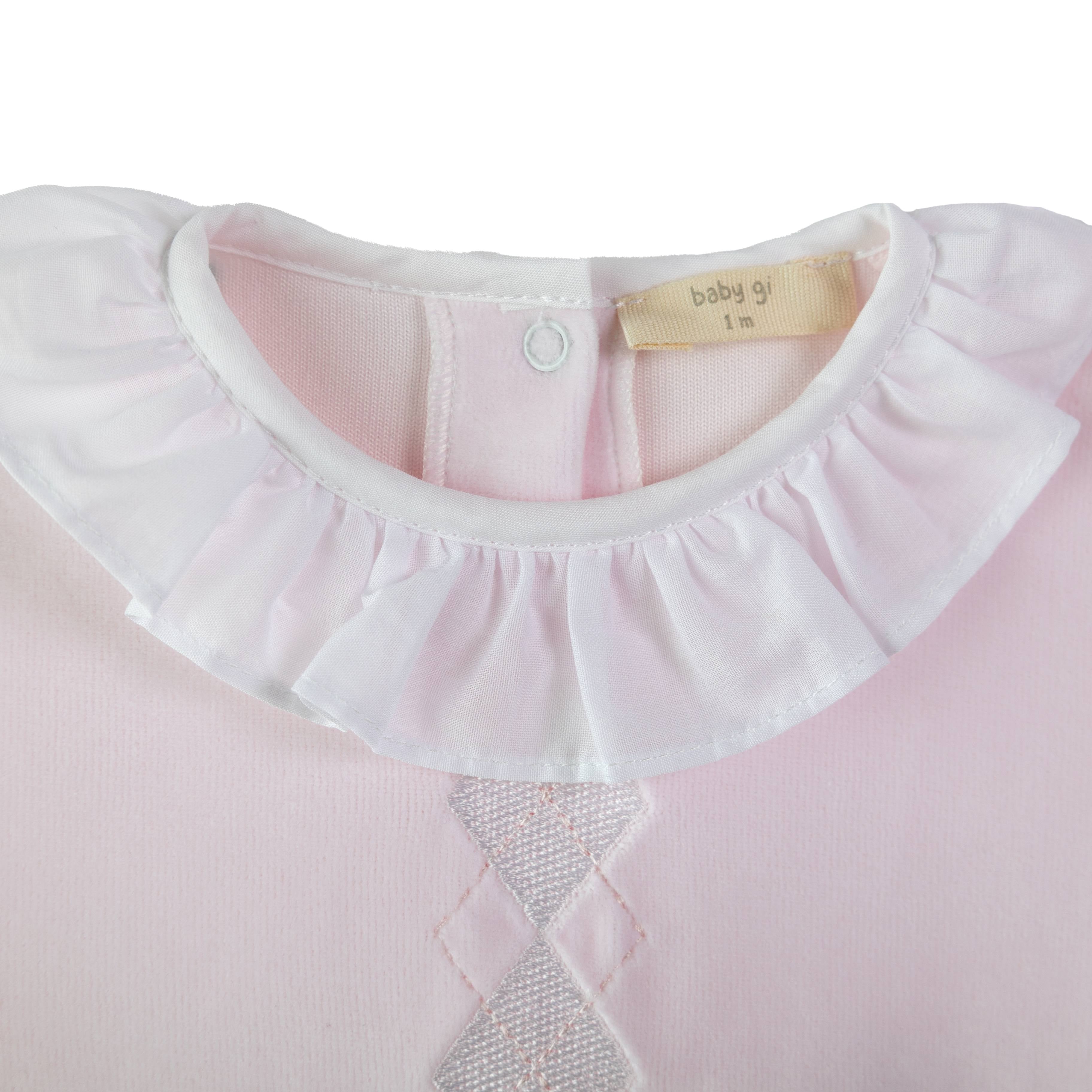 Strampler – Pinkfarbener Harlekin