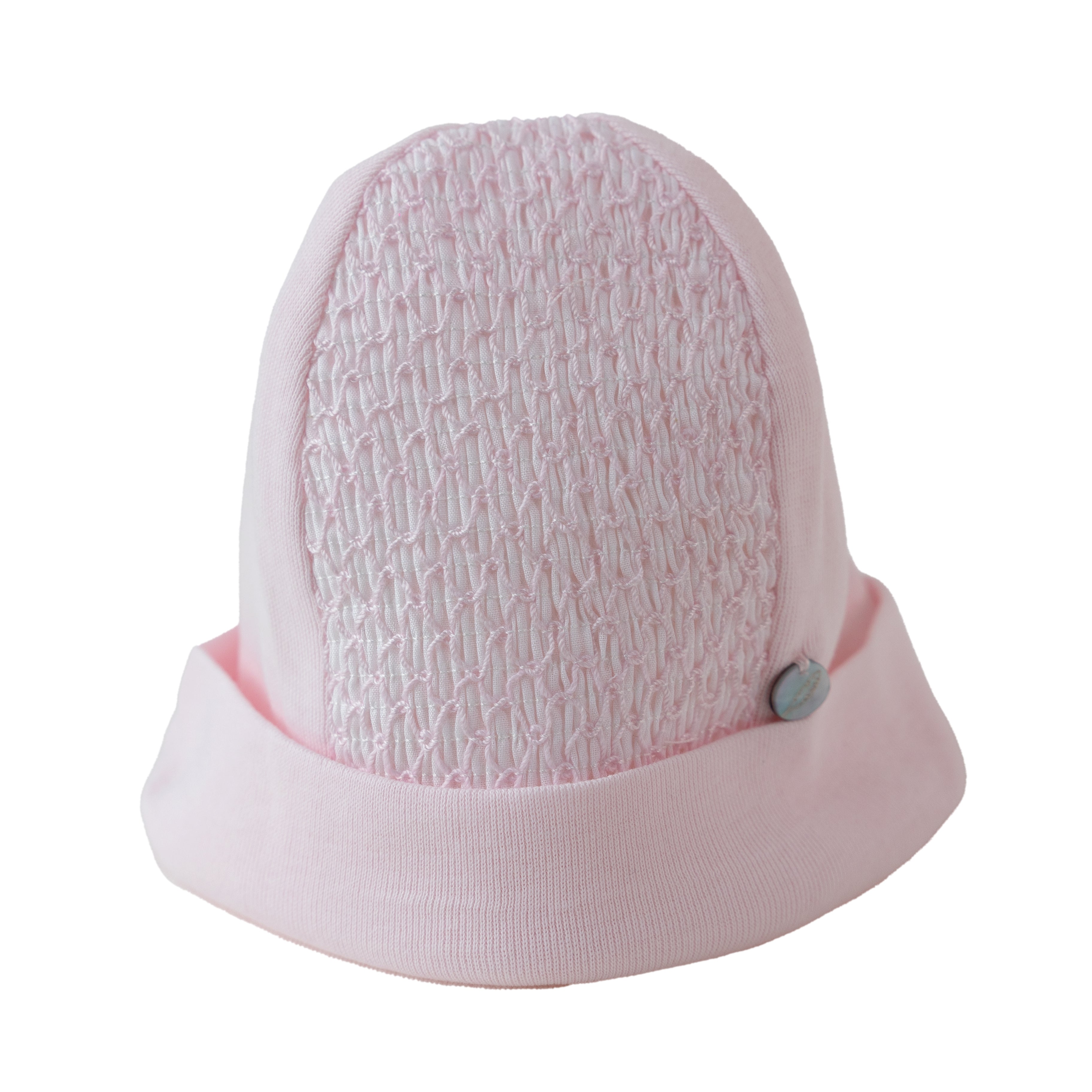 Babygrow & Hat Set - Pink Smocked