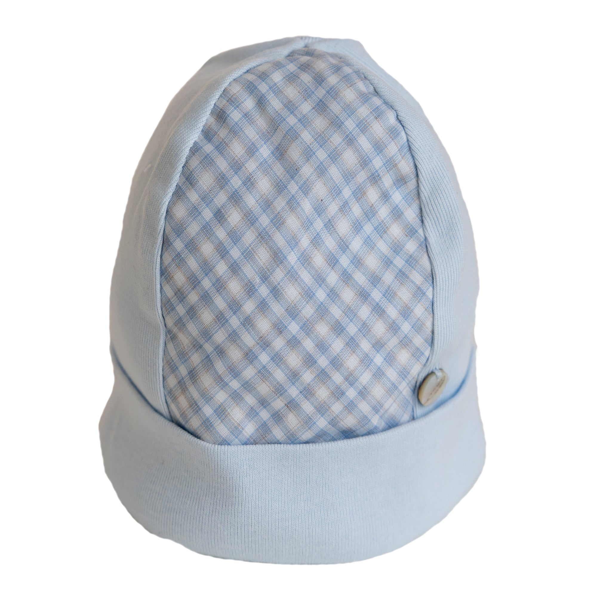 Babygrow & Hat Set - Blue Check