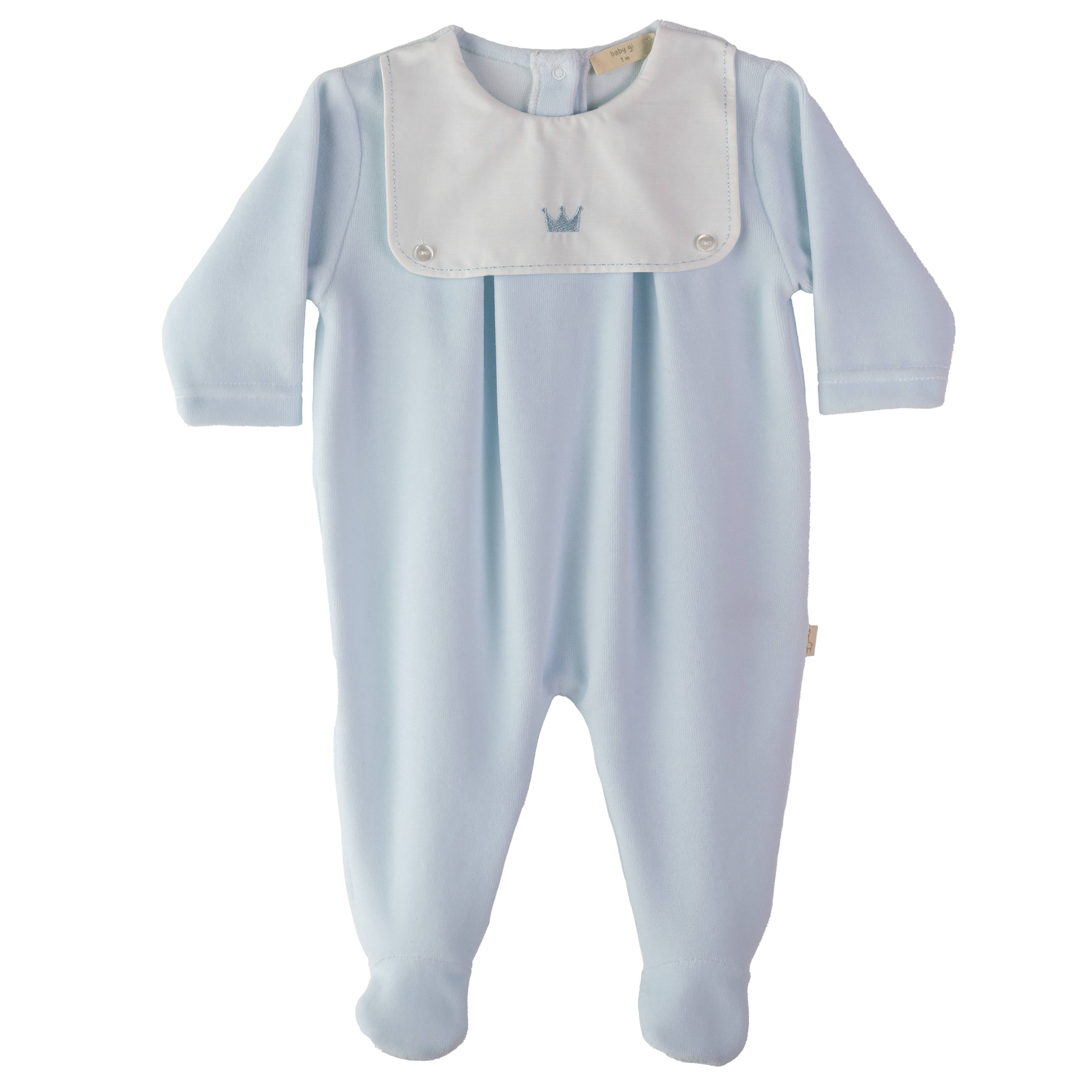 Strampler – Kleiner Prinz Blau Velours