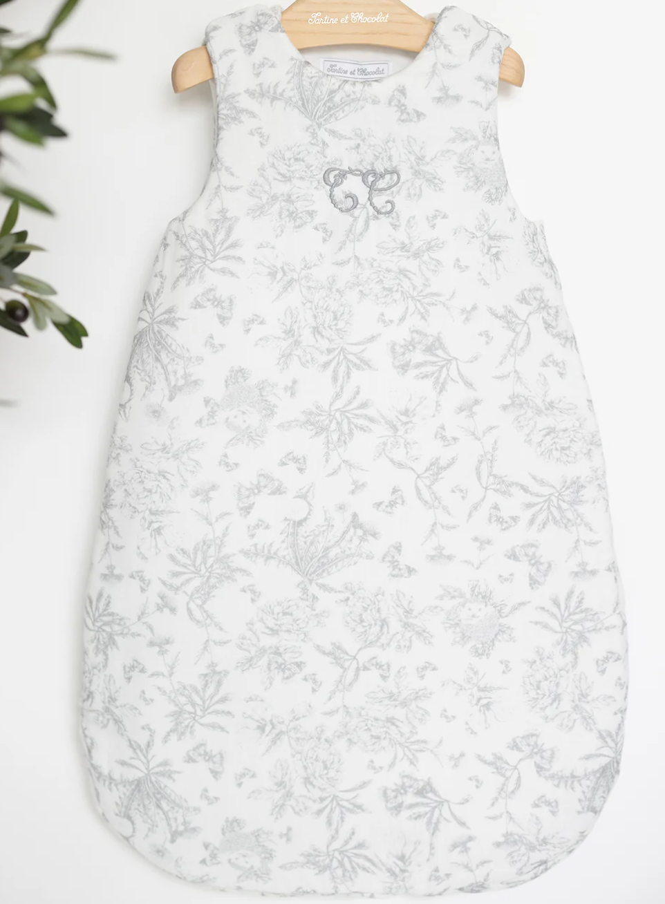 Schlafsack – Toile de Jouy Grau