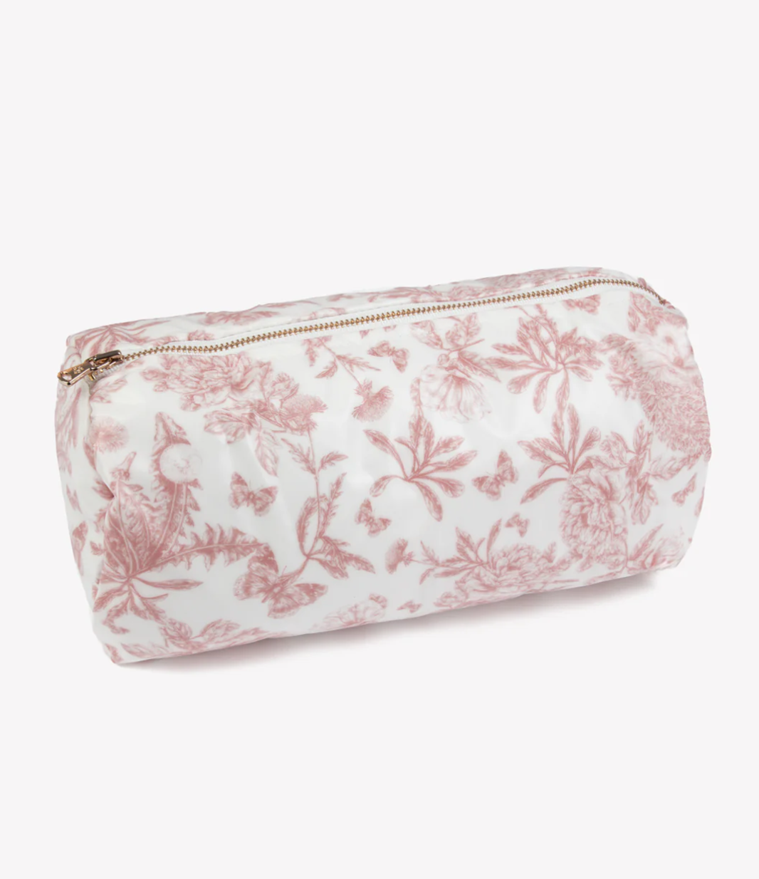 Toiletry bag coated canvas Rose