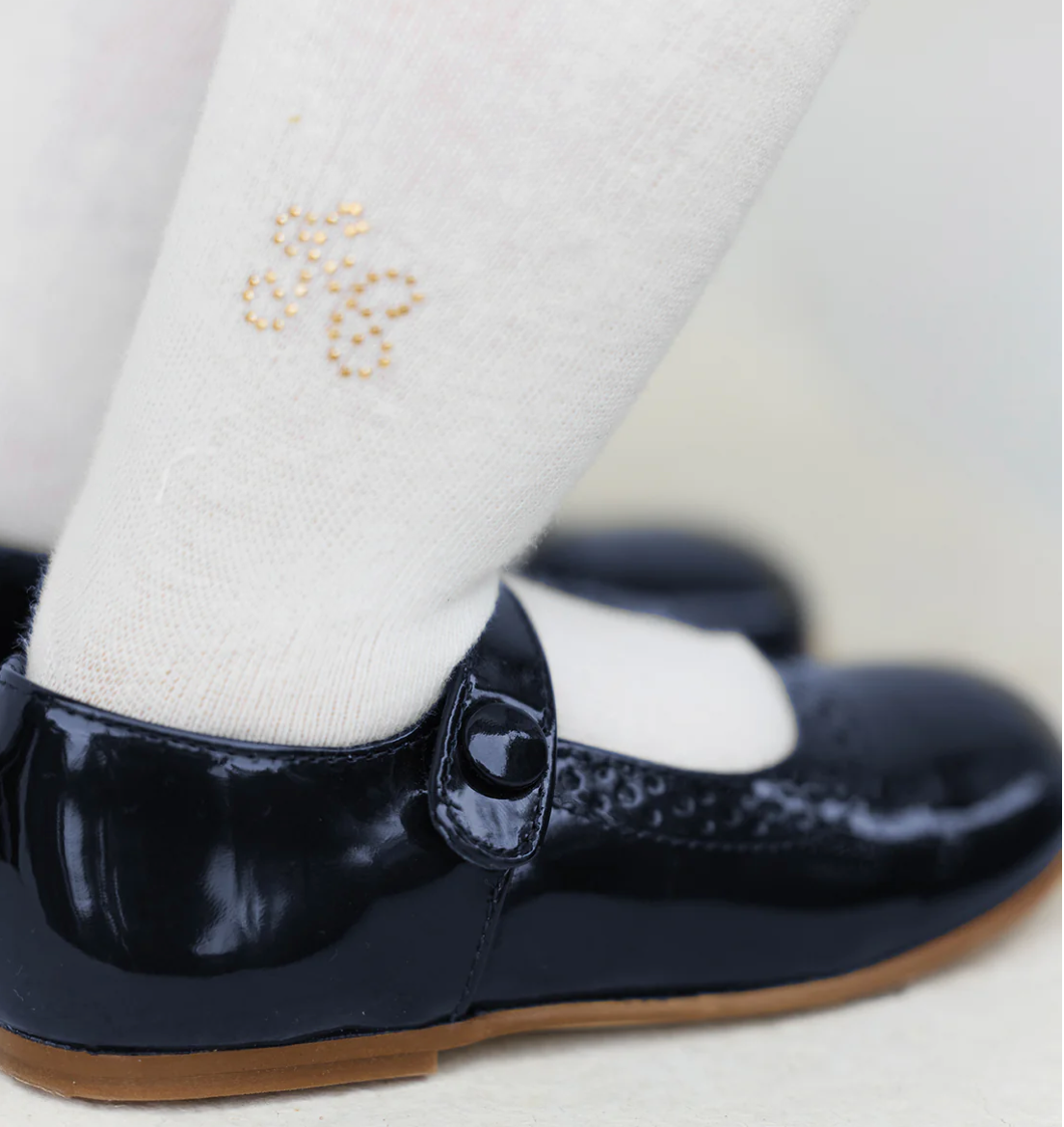 Schuhe – Lack-Mary-Jane in Marineblau