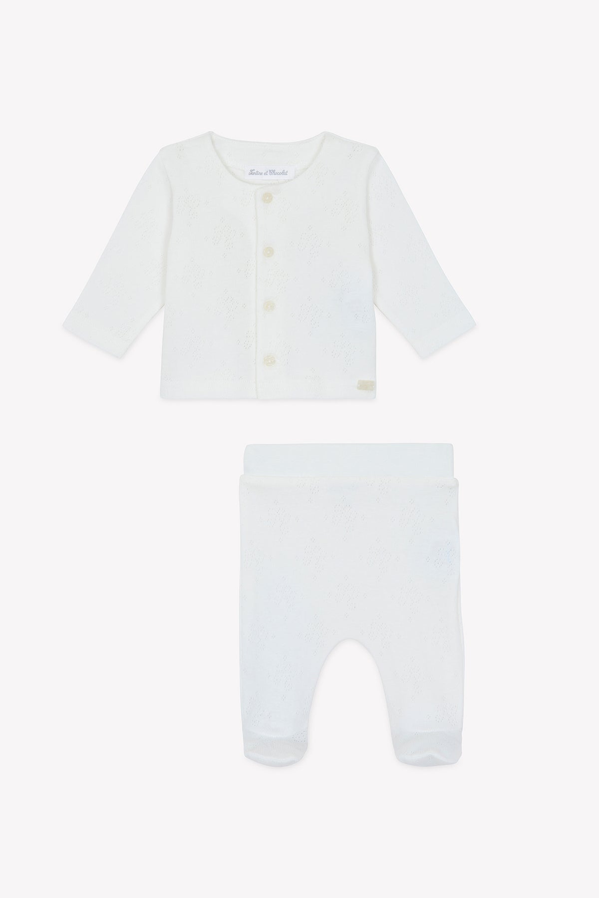 Two-Piece Set - Ecru Cotton Bio - Over The Moon