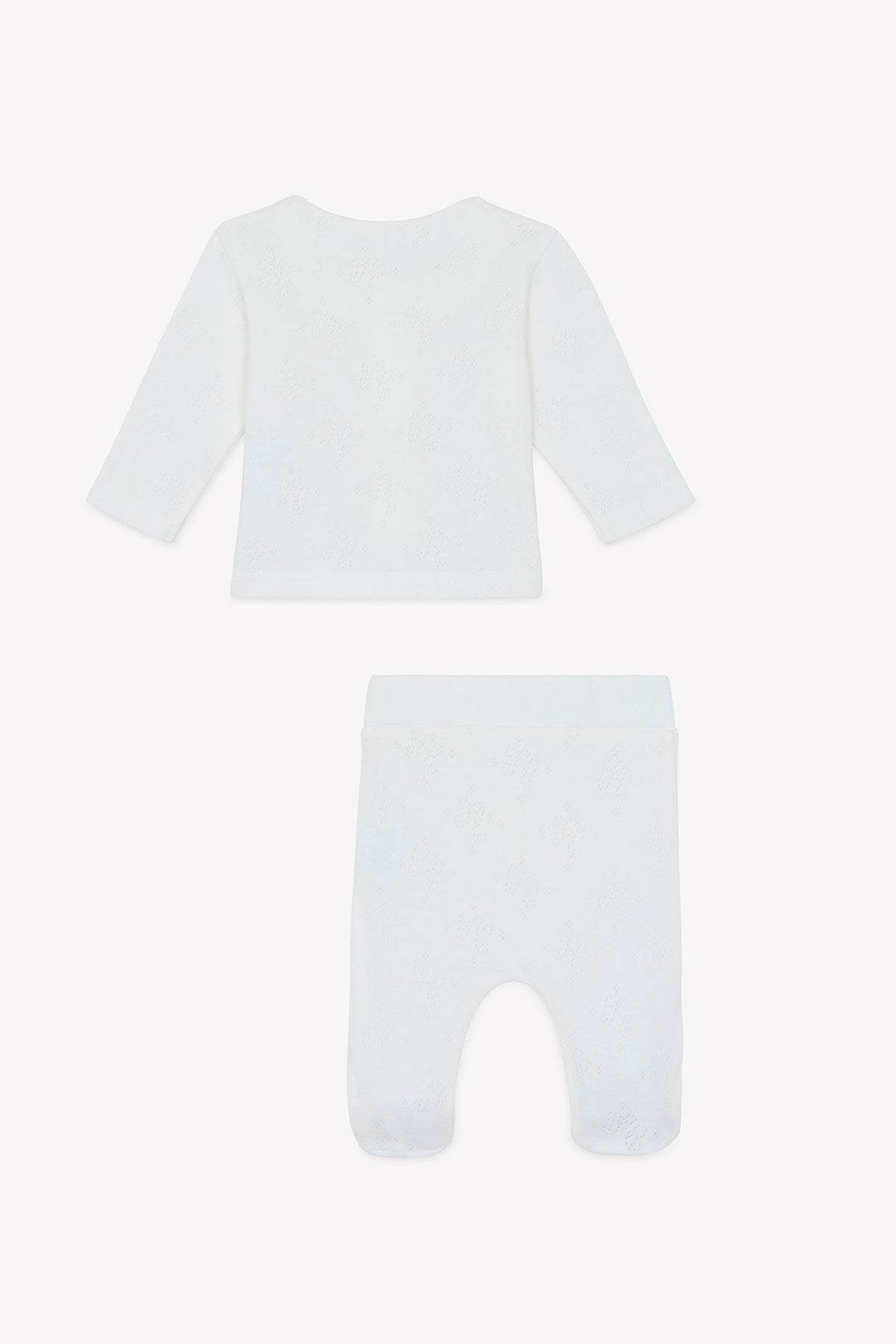 Two-Piece Set - Ecru Cotton Bio - Over The Moon