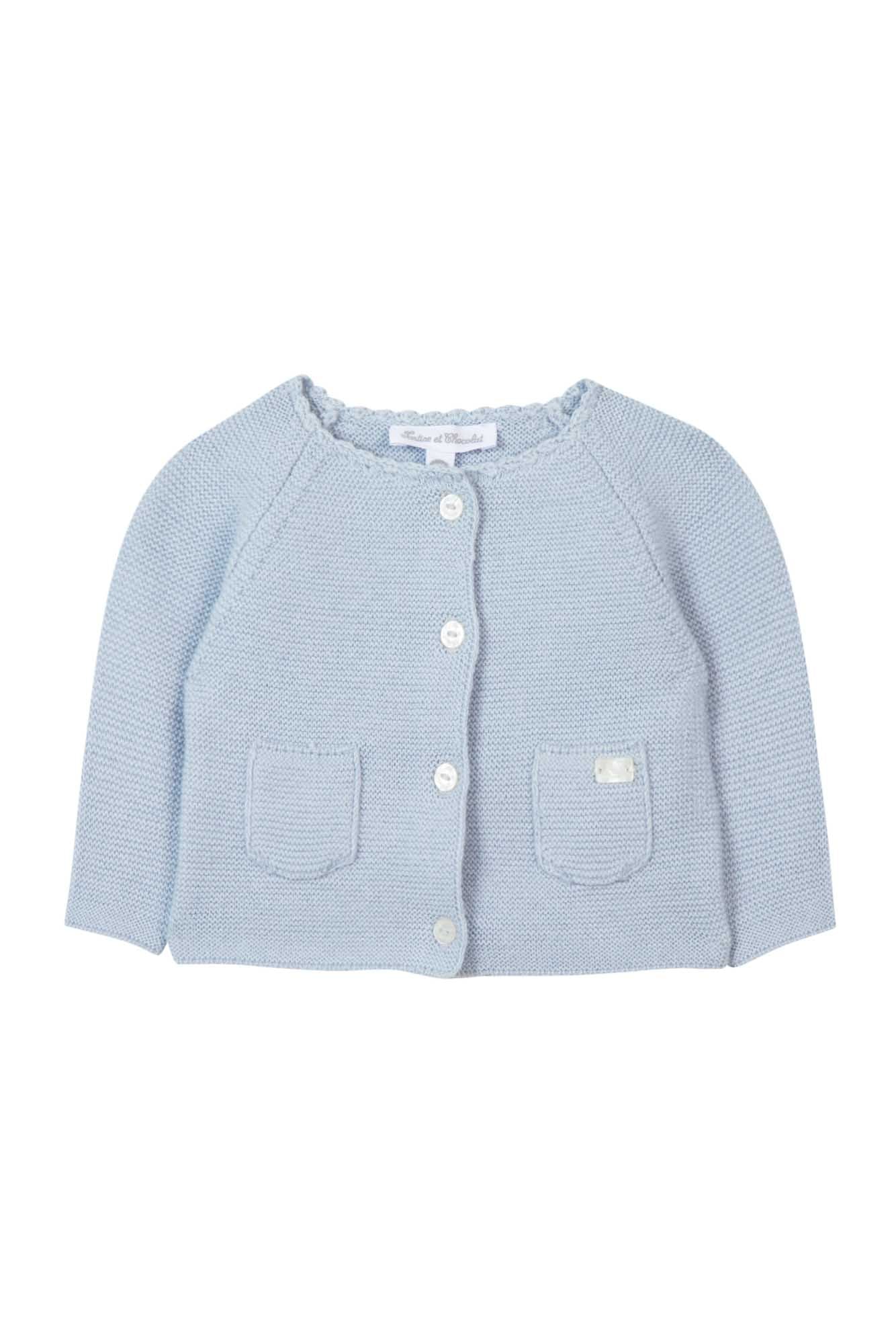 Cardigan - Blue Knitwear foam Grey Blue / 3M
