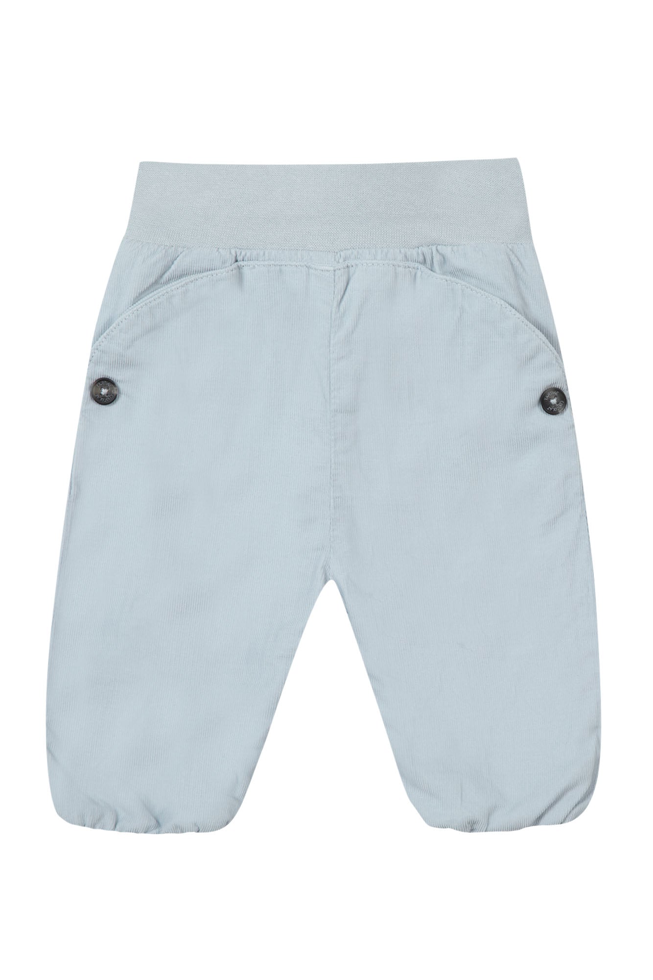 Trousers - Blue cotton Grey Blue / 6M
